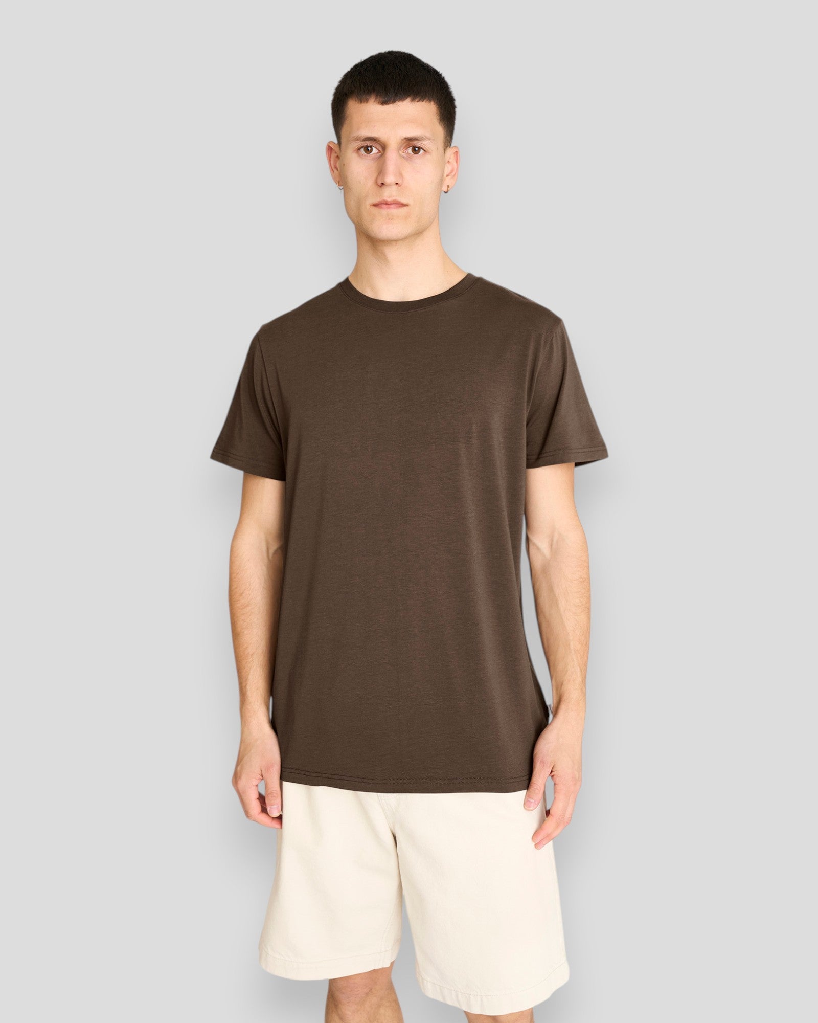Resteröds Bamboo Tee - Brown