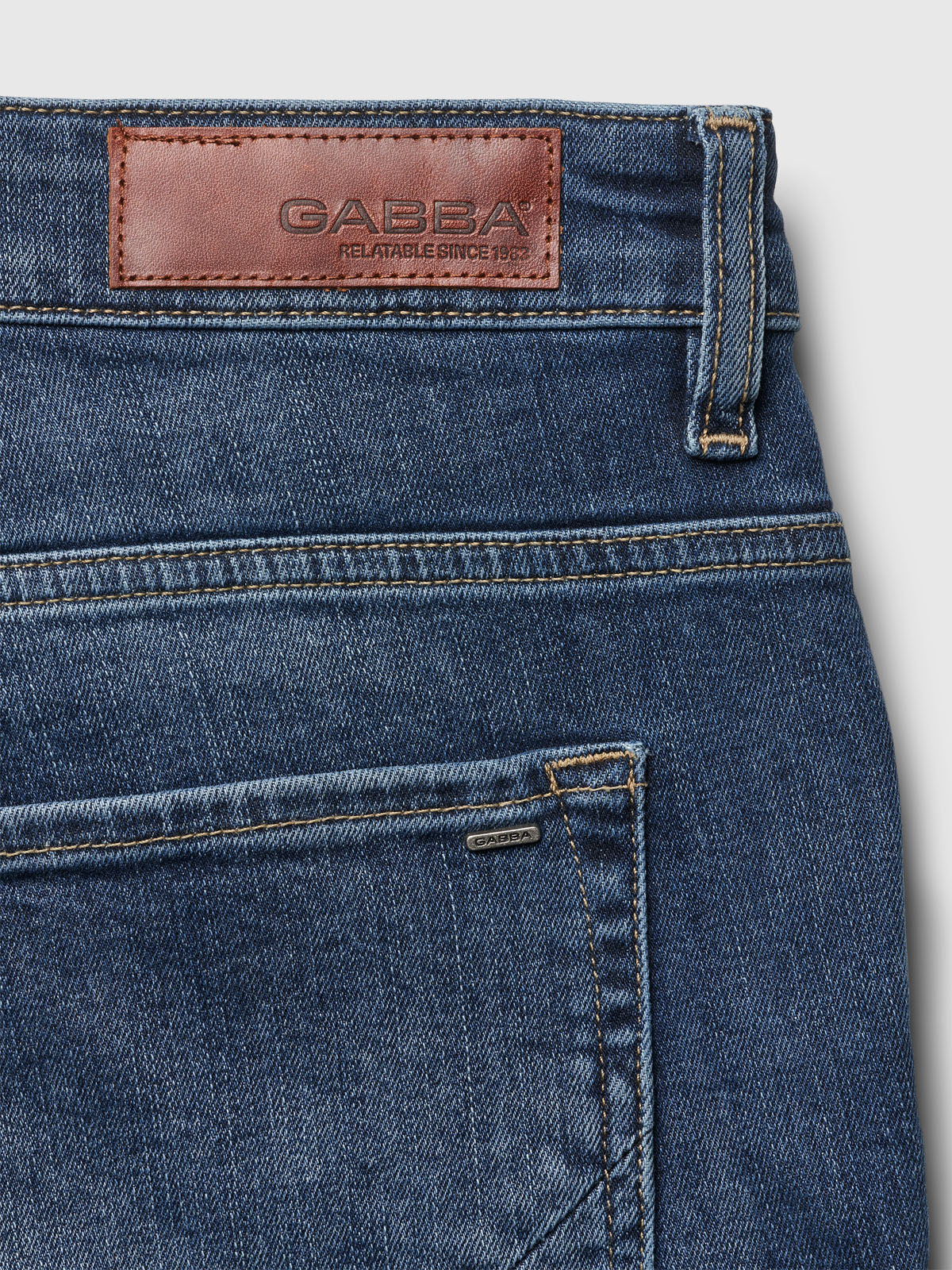 Markus K4664 Shorts - Mid Blue Denim