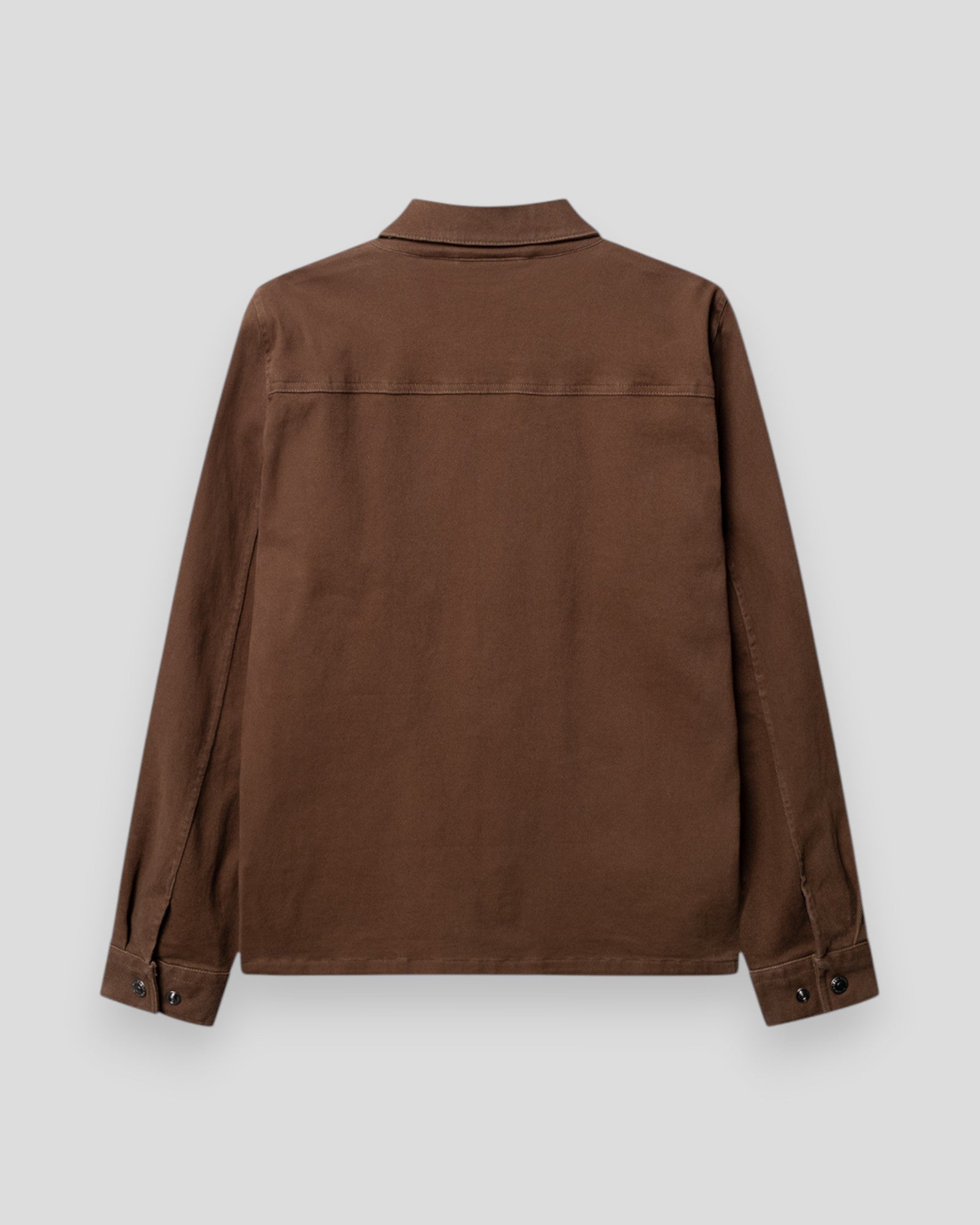 Beta Twill Overshirt - Brown Slate