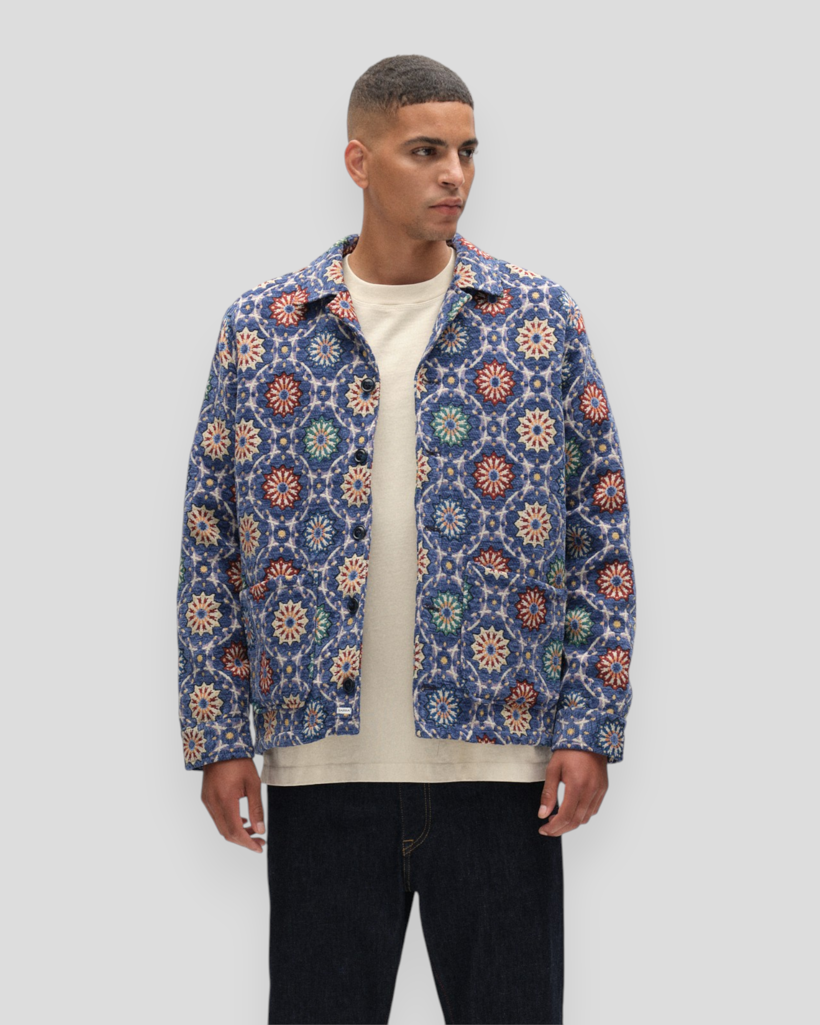 Simone Nava LS Overshirt - Multi Pattern
