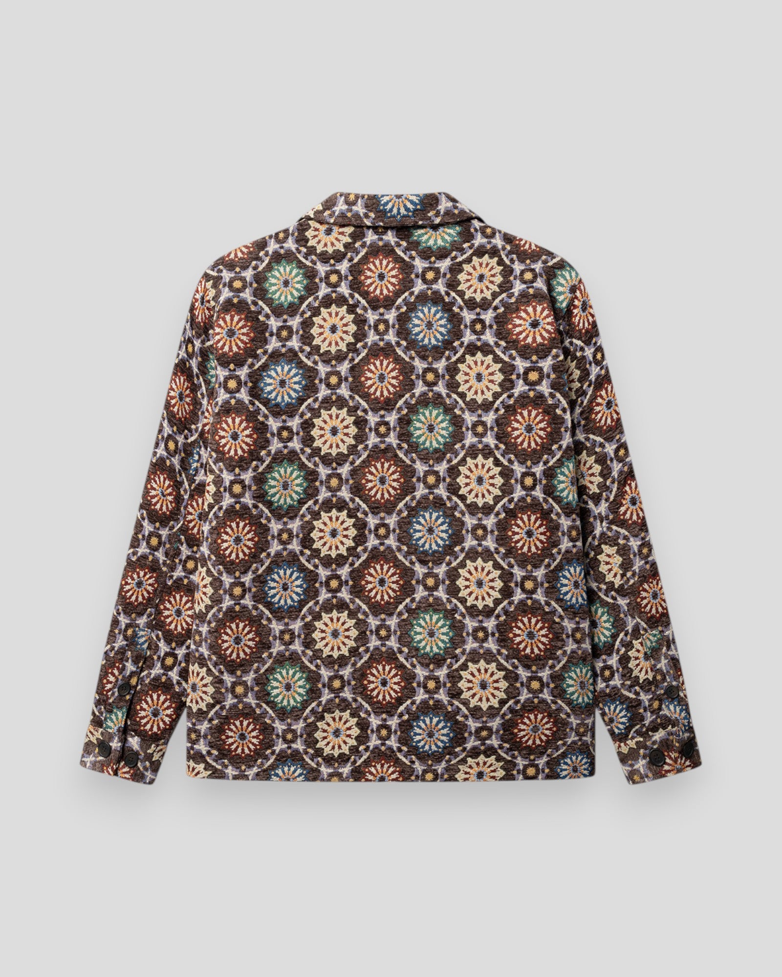 Simone Nava LS Overshirt - Brown