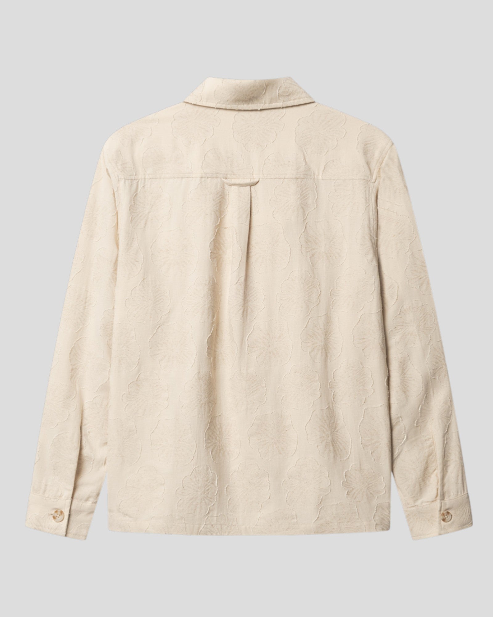 Austin Reso Raw LS Overshirt - Light Sand