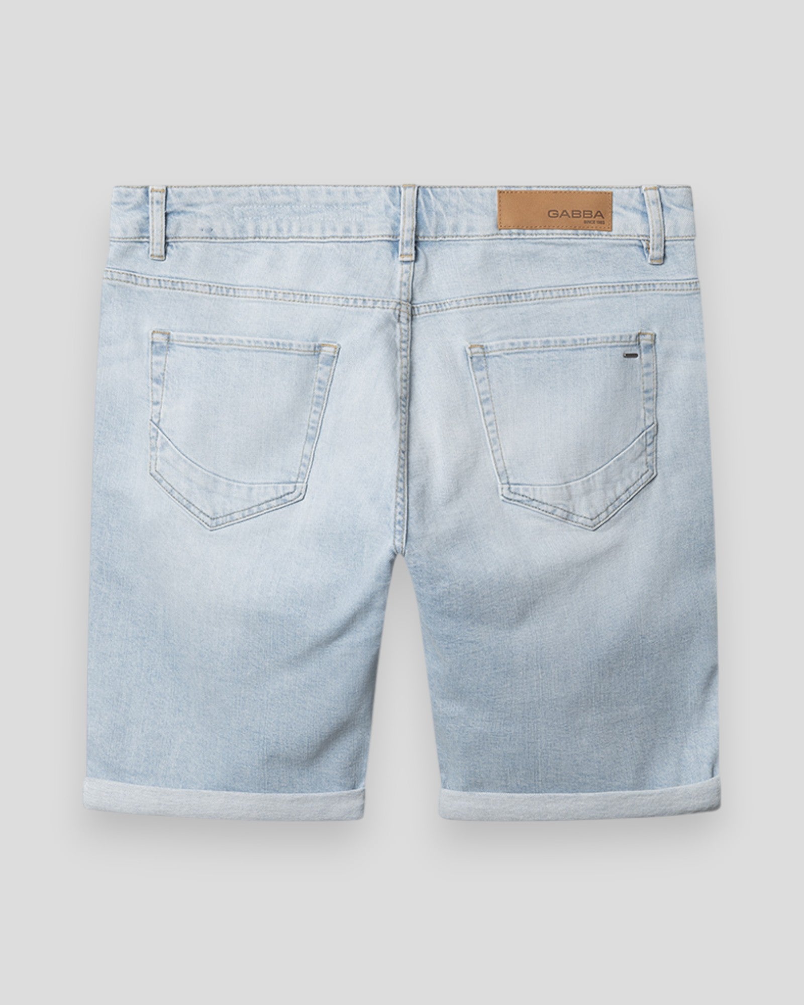 Markus Derby Shorts - Light Blue Denim