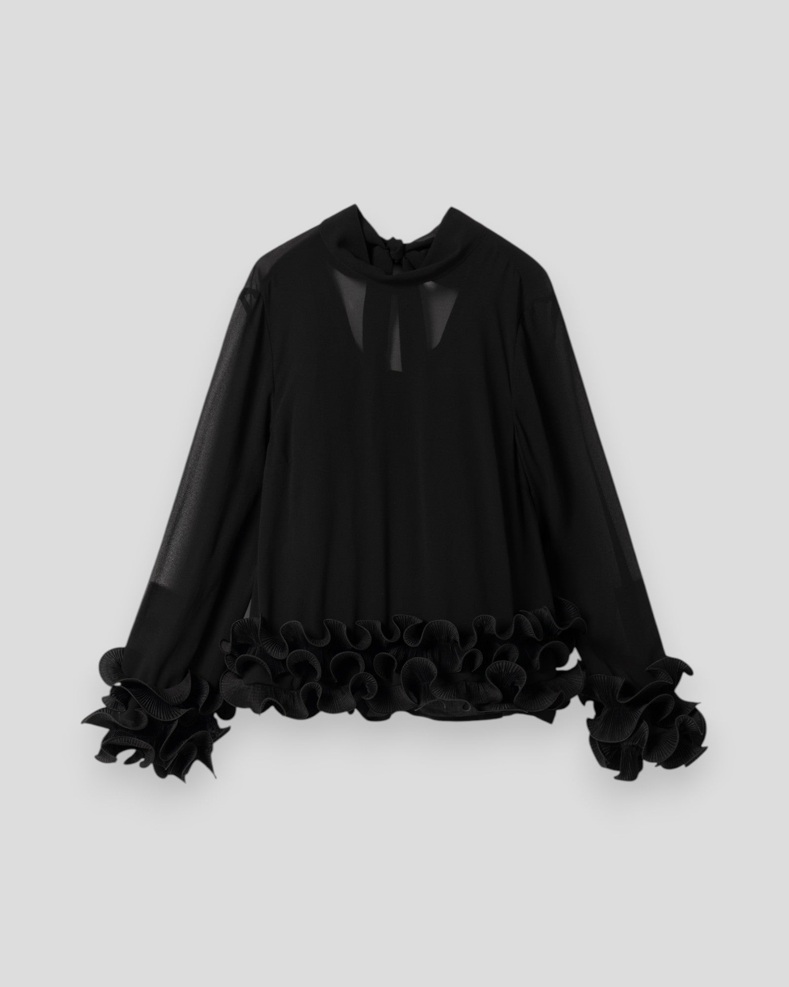 Sort N-Latanietta bluse til kvinder fra Noella, vises med elegant snit og blødt stof, perfekt til hverdagsbrug.