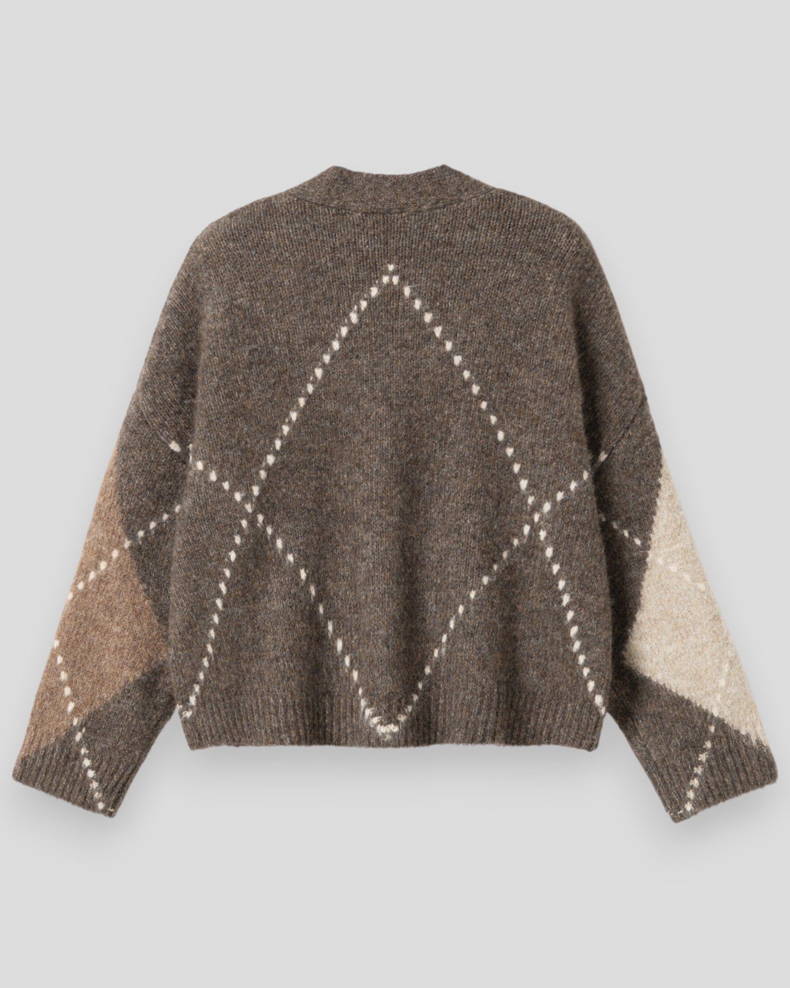 N-Laiana Knit Cardigan - Ash Brown Mix