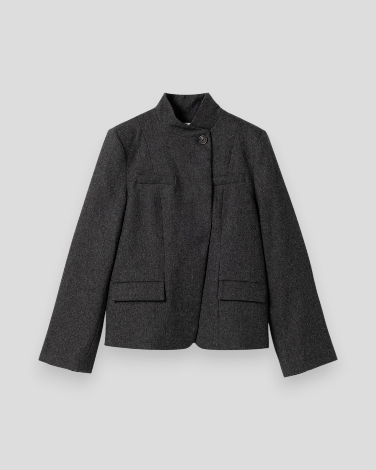 N-Monique Blazer - Dark Grey Melange