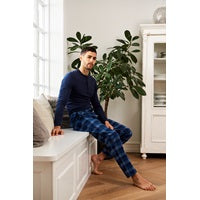 Pyjamas Pants Flannel - Blue Check