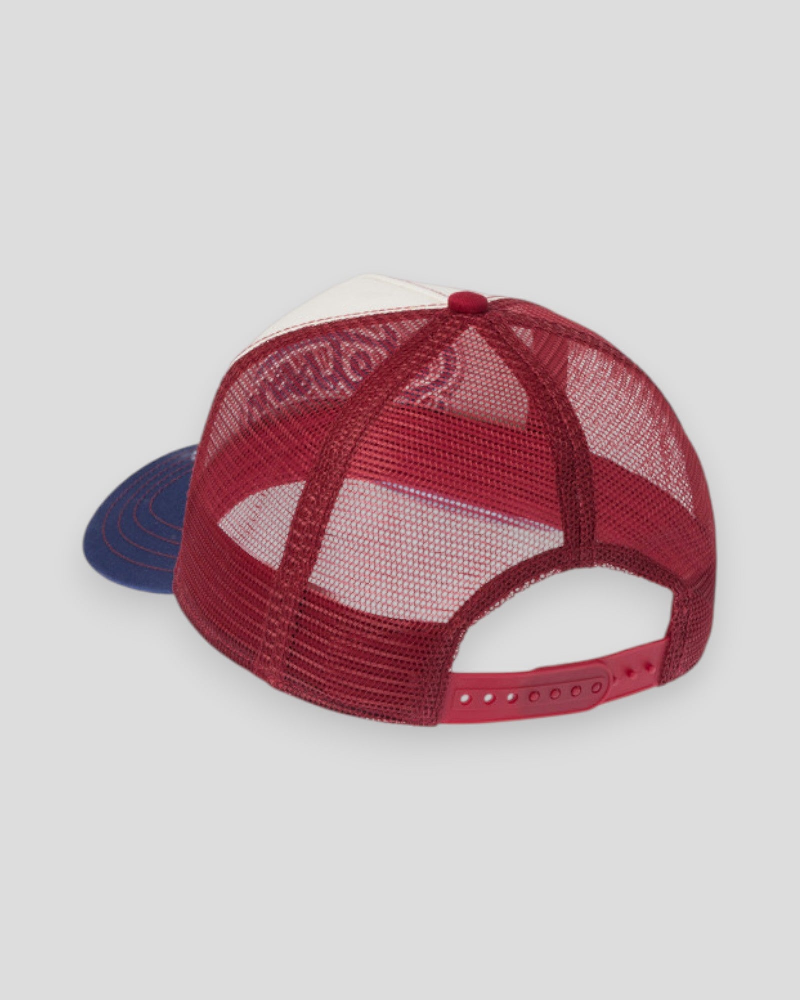 Trucker Cap Lettering - White/Blue/Wine