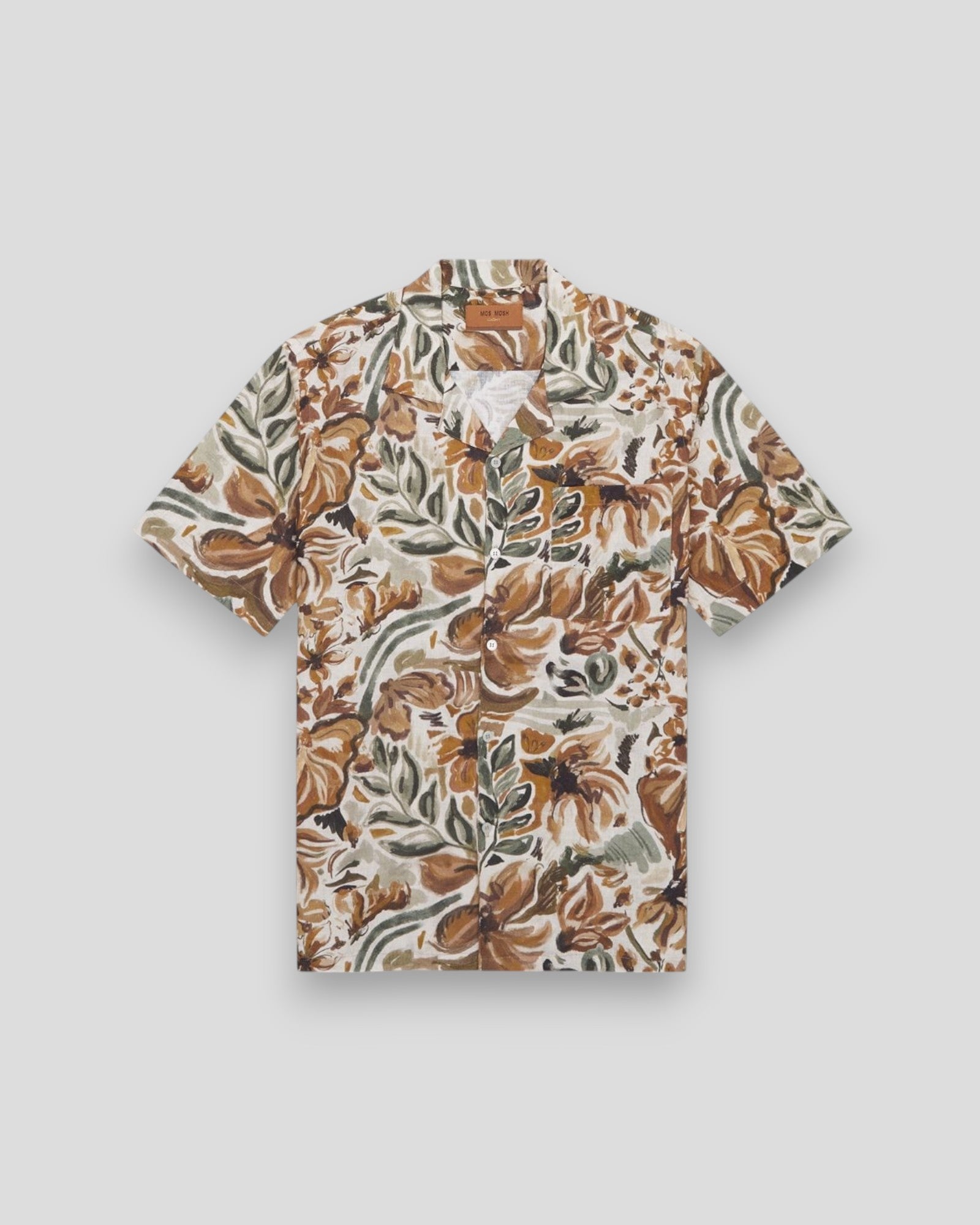 Babel Sun Linen SS Shirt - Foss Green