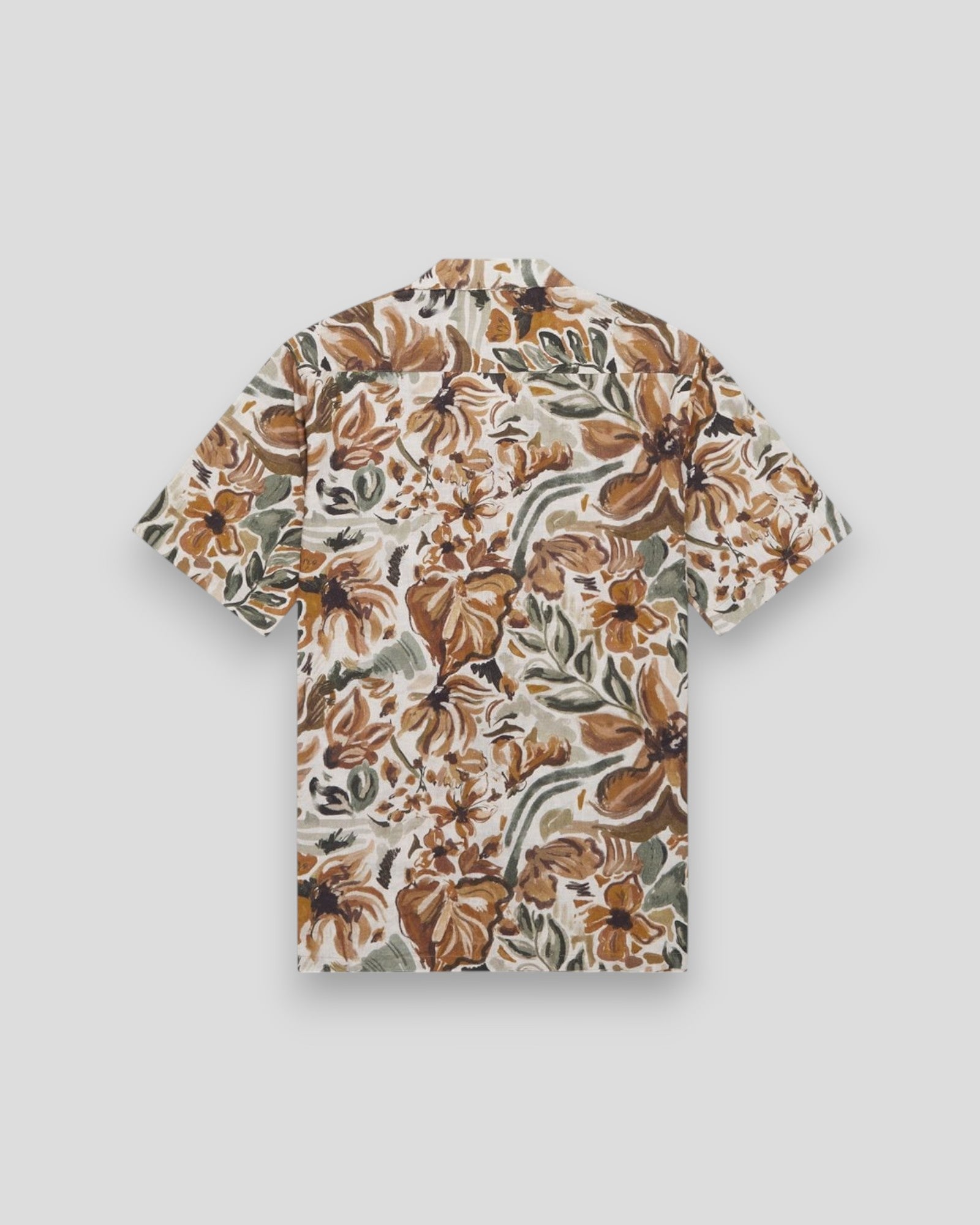 Babel Sun Linen SS Shirt - Foss Green