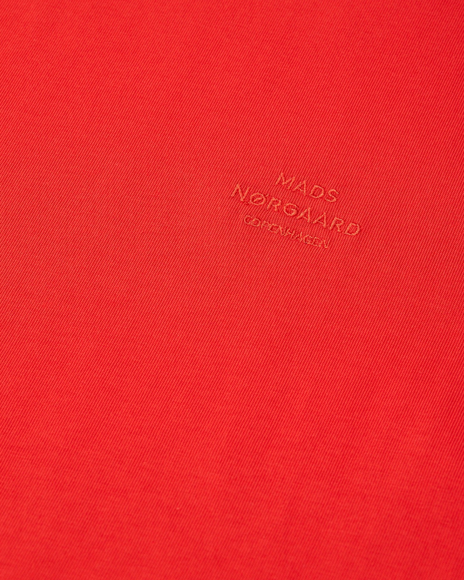 Cotton Jersey Frode Logo Tee FAV - Fiery Red