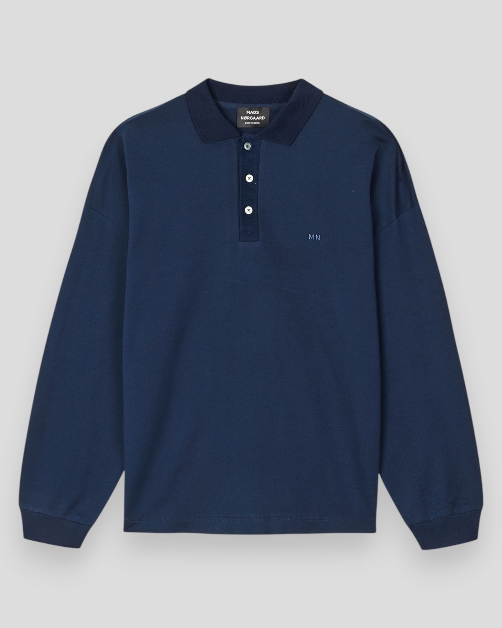 Light Terry Polo Sweat - Sky Captain