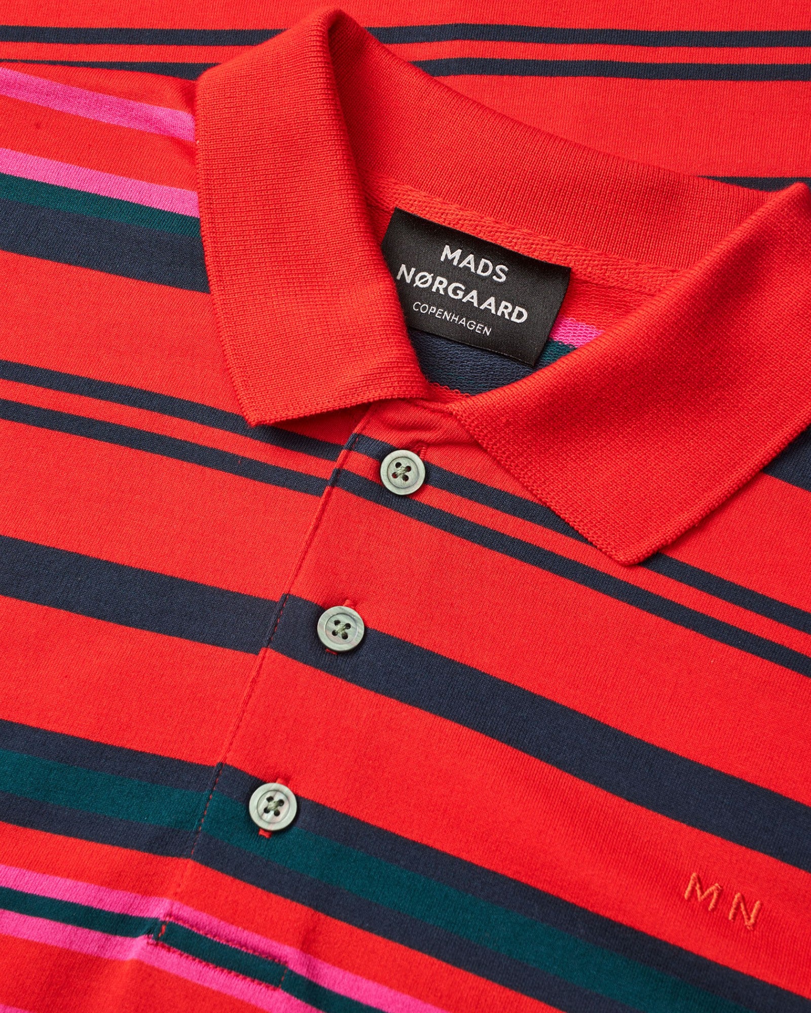 Light Terry Polo ST Sweat - Fiery Red Multi ST