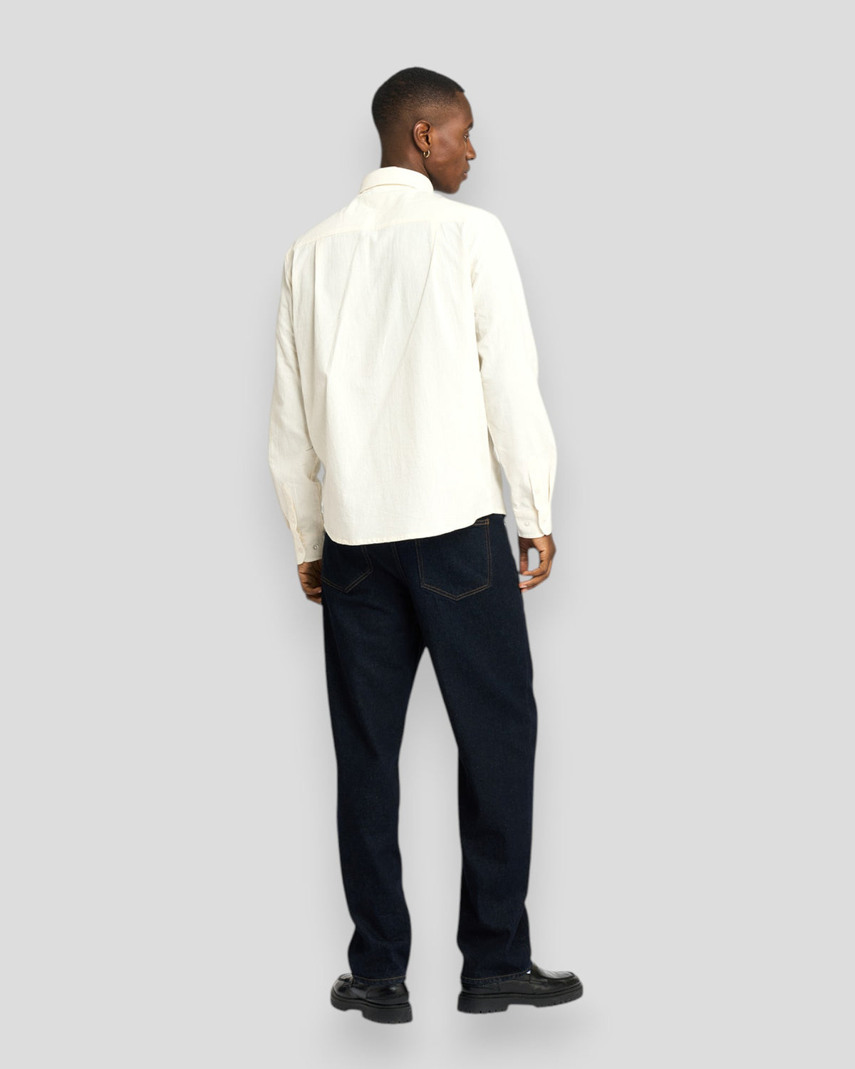 Joel Shirt Embroidery - Ivory