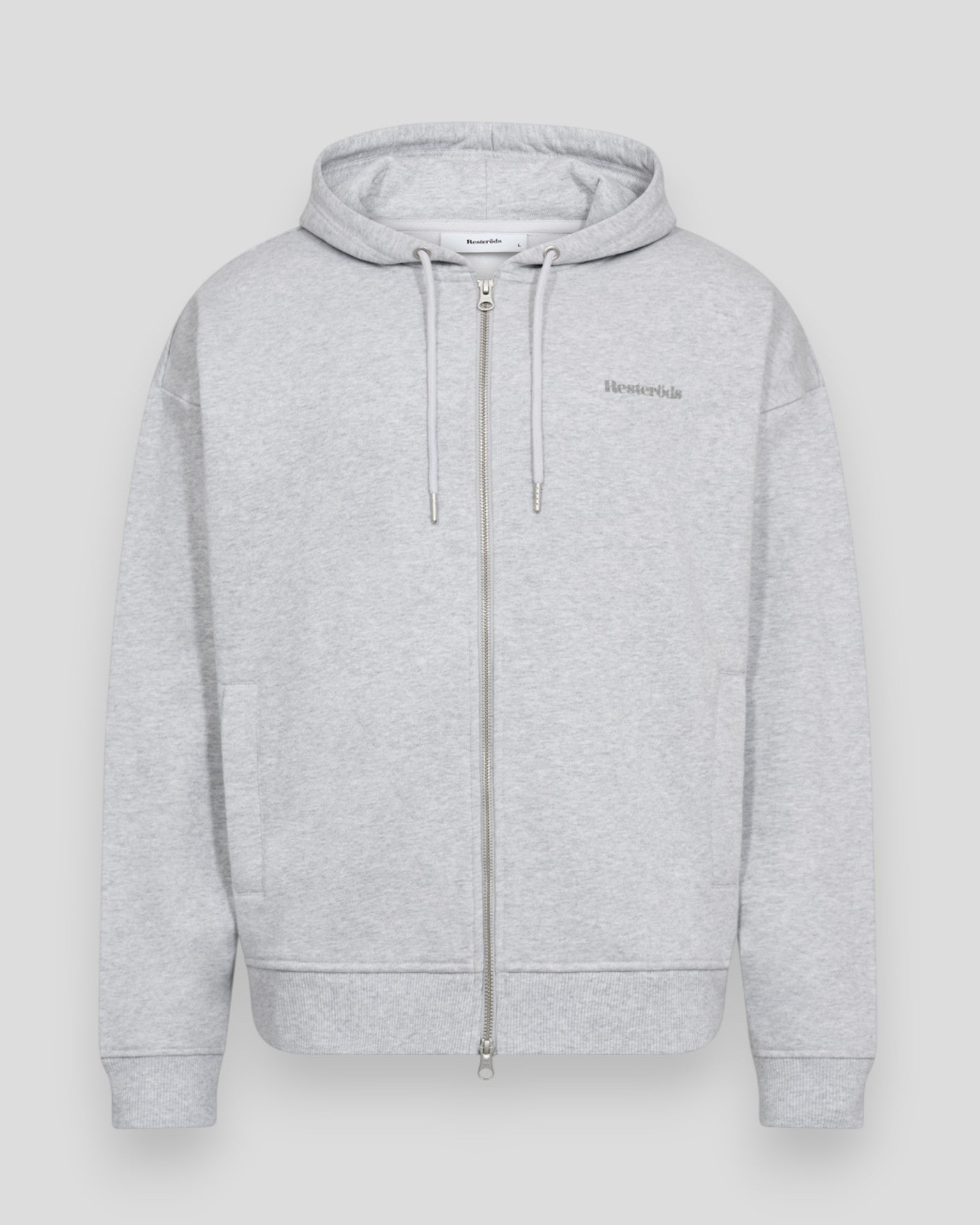 Rick Hoodie Zip - Light Grey Melange
