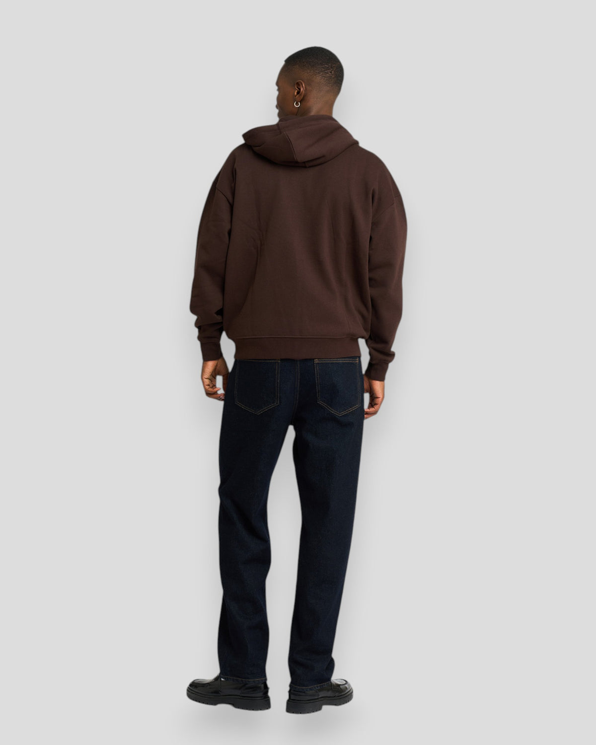 Rick Hoodie Zip - Brown