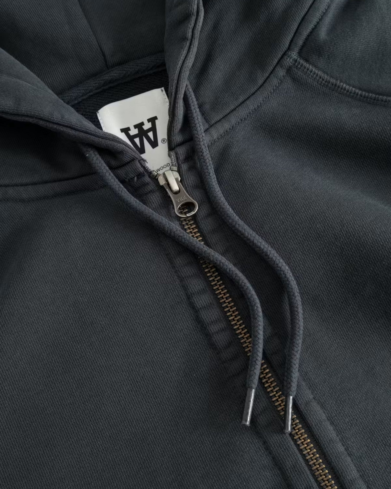 Sven Zipper Hoodie - Washed Black