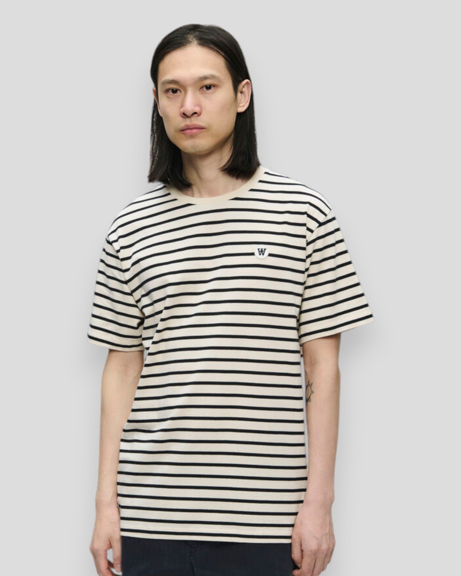 Ace Stripe Tee - Black Beauty