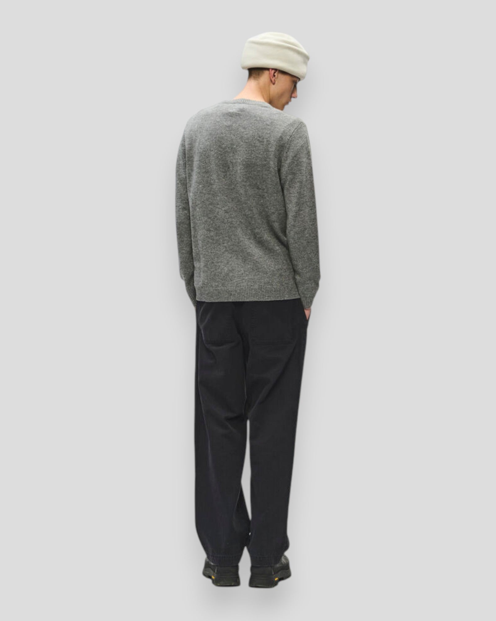 Tay L Pullover - Light Melange Grey