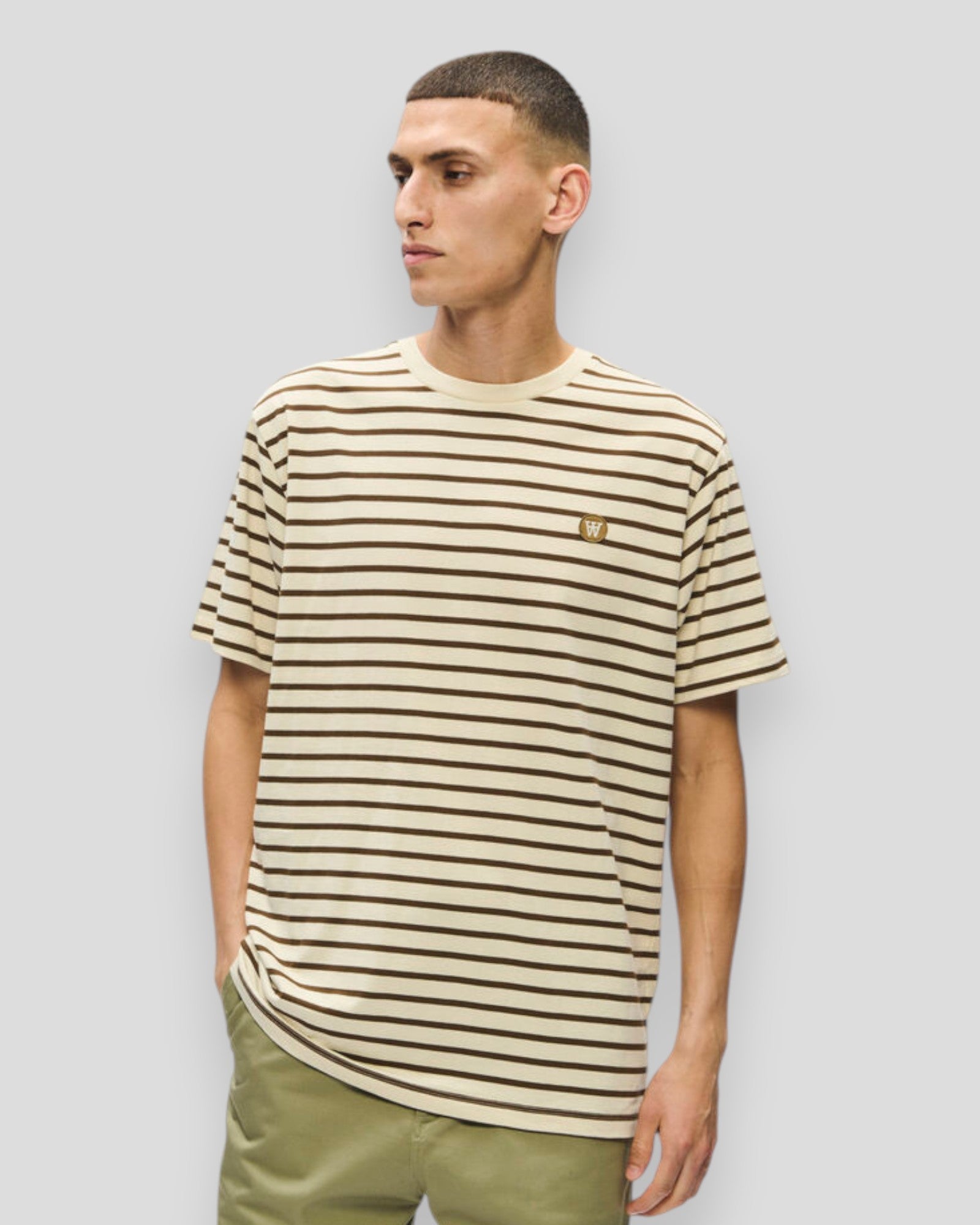 Ace Stripe Tee - Desert Palm