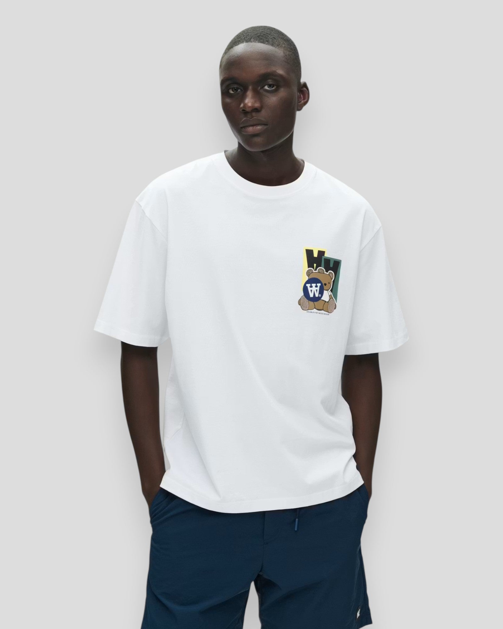 Liam Tee Stickers - Bright White