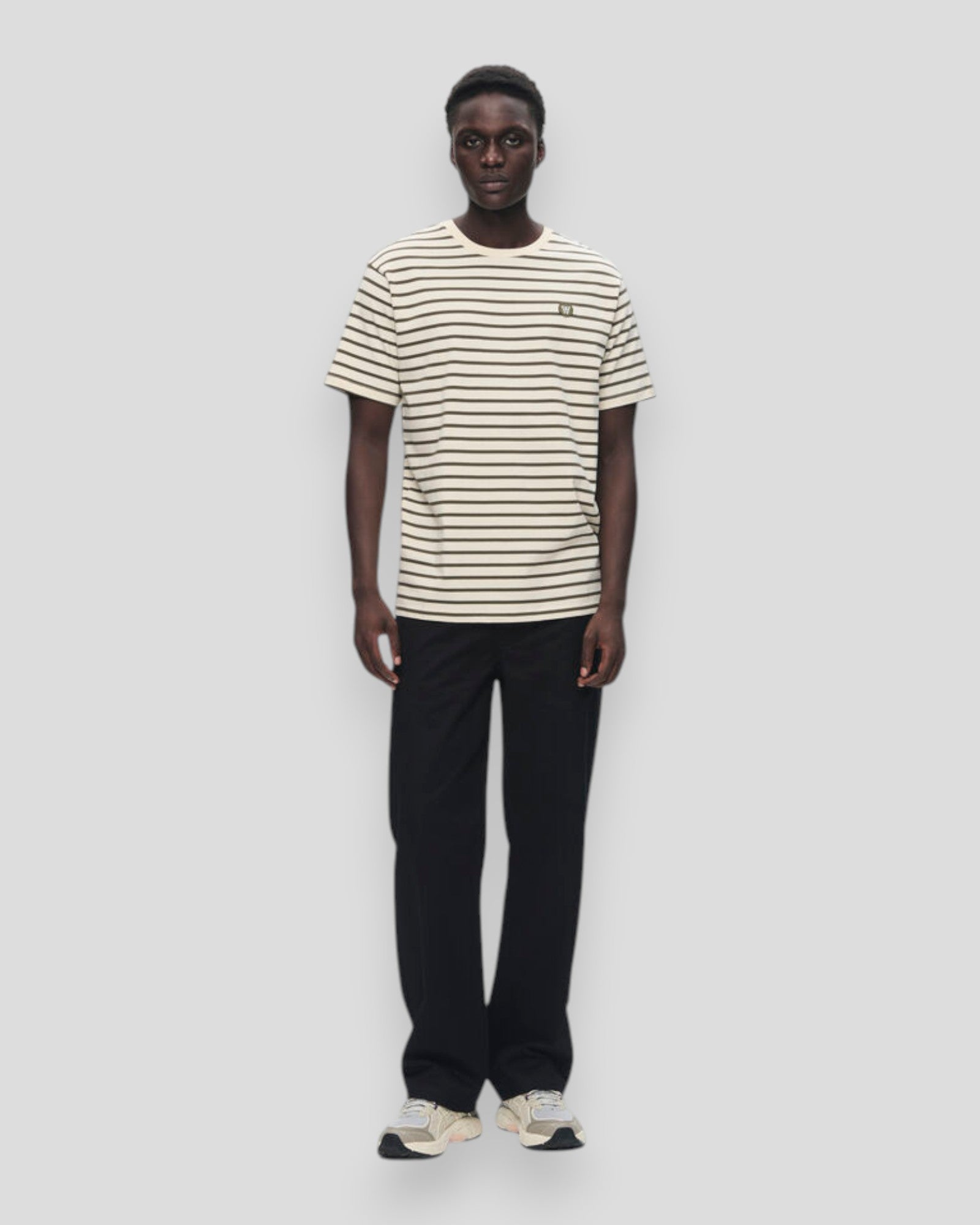 Ace Stripe Tee - Grape Leaf