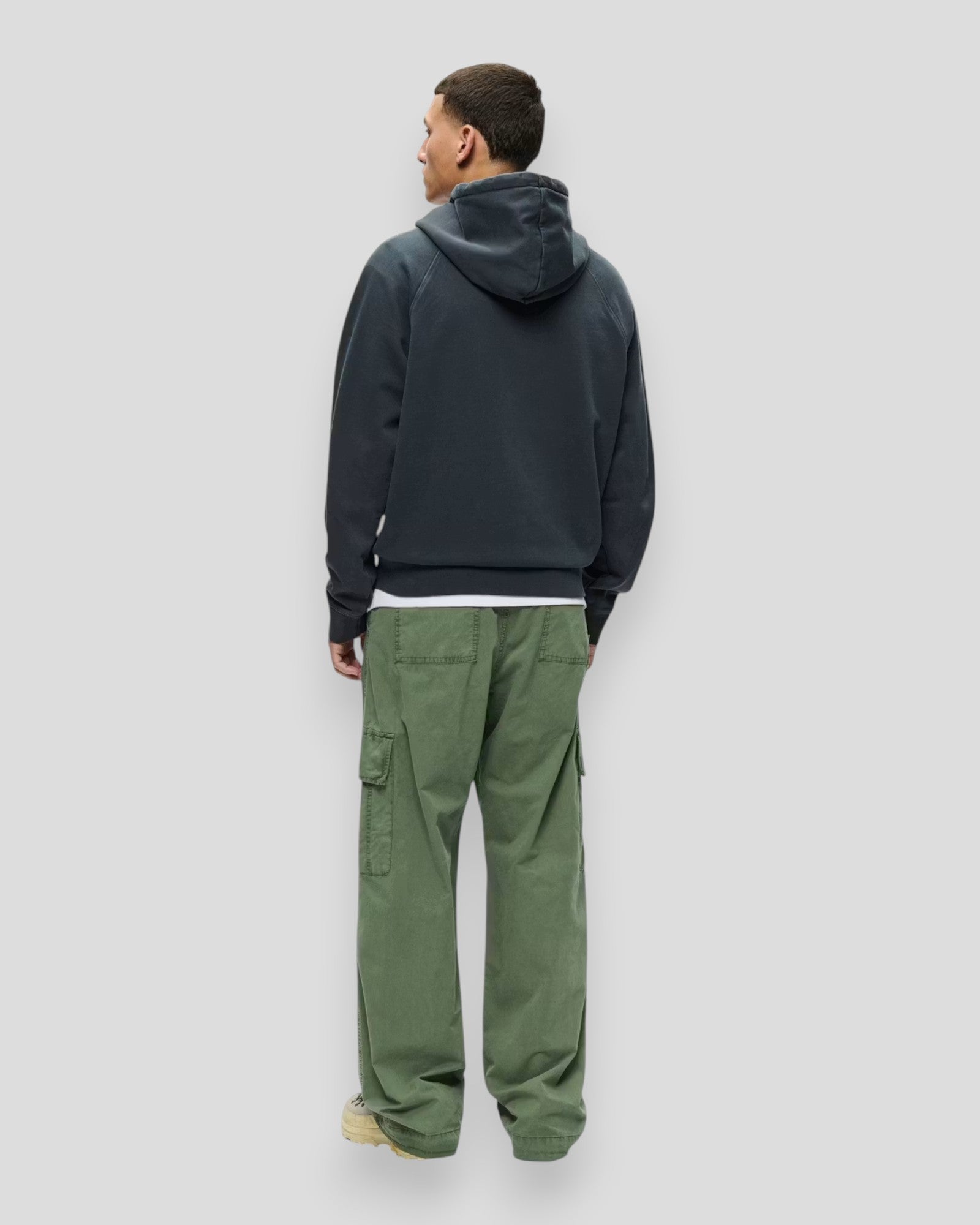 Sven Zipper Hoodie - Washed Black