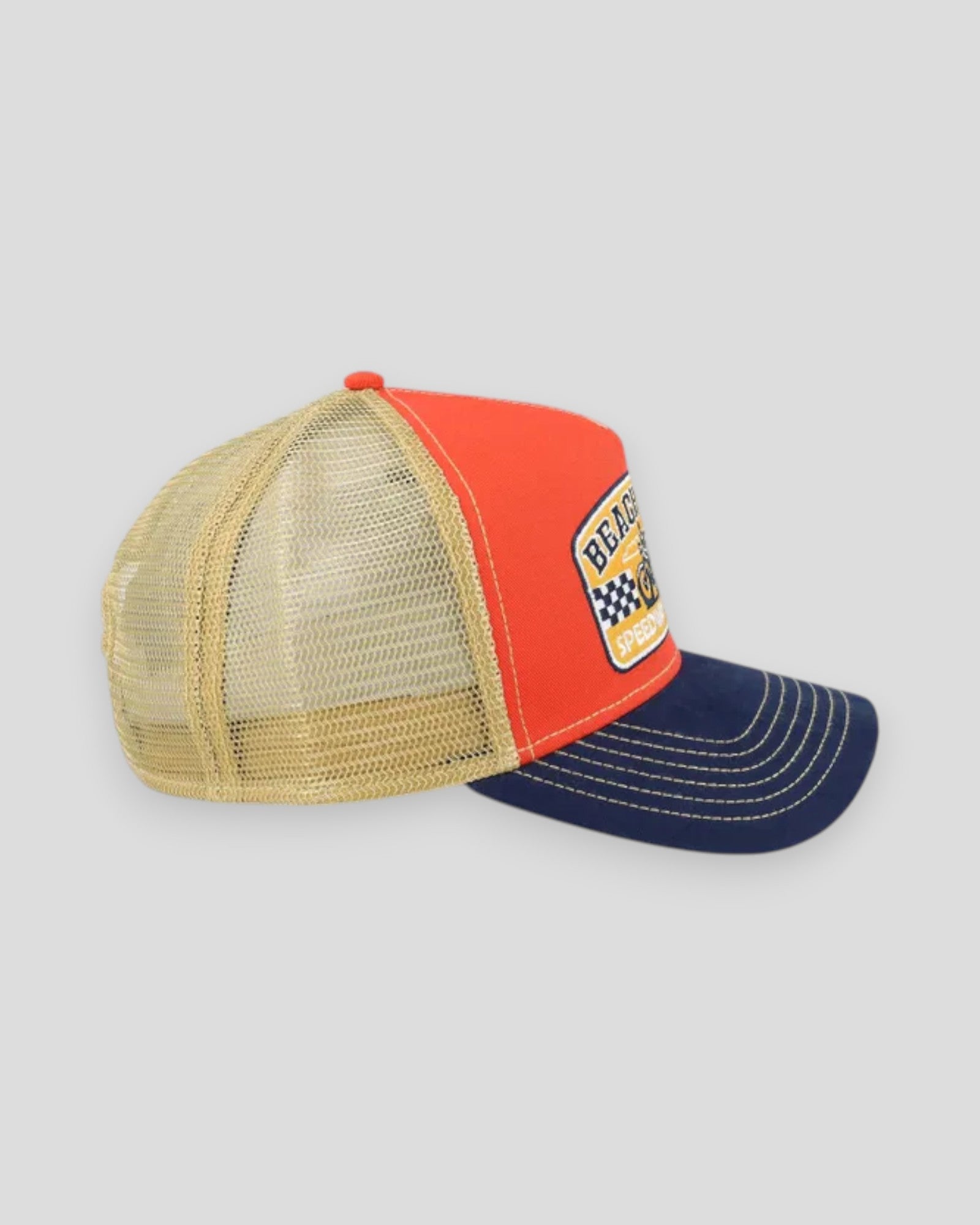 Trucker Cap Beach Race - Red/Stone/Navy