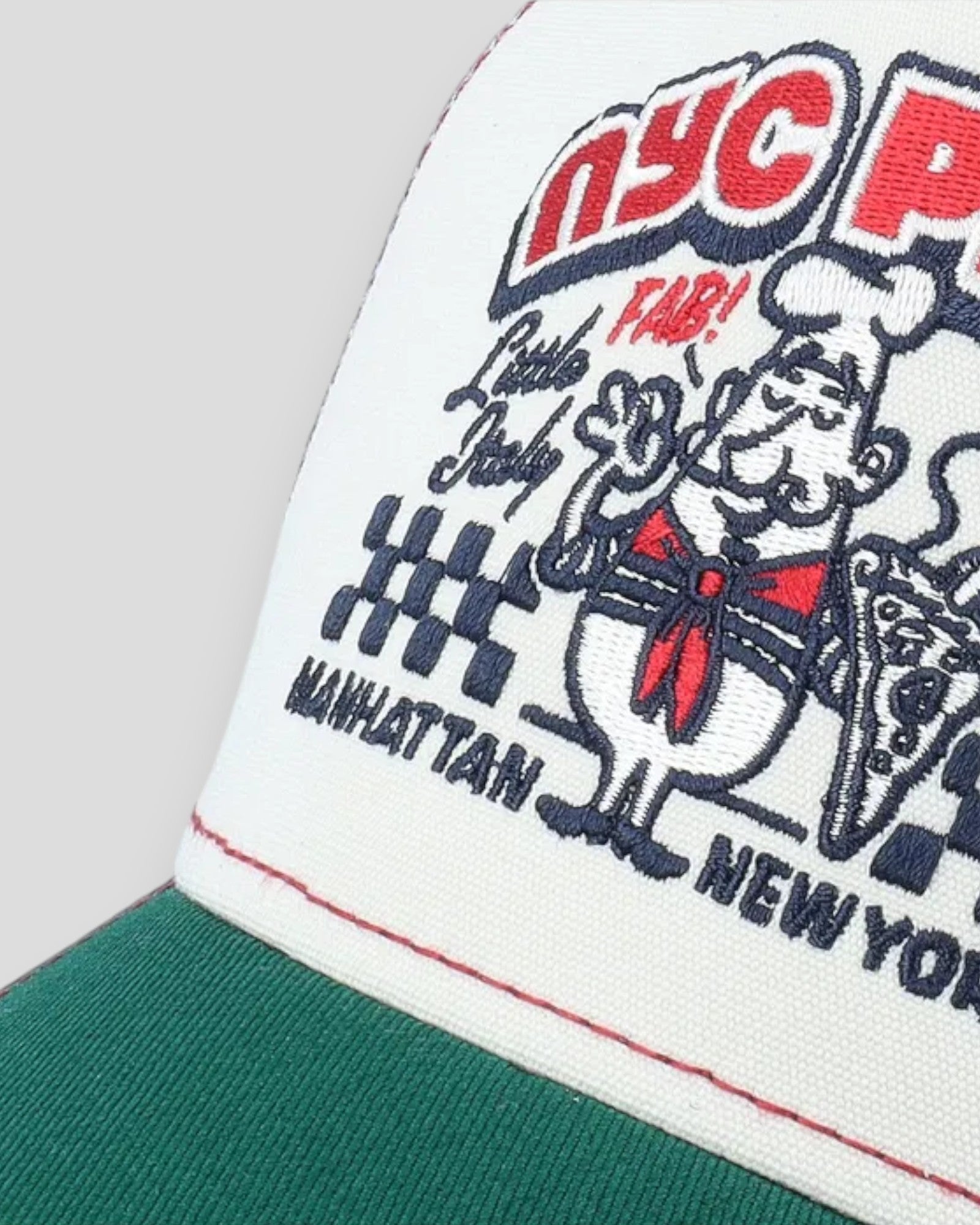 Trucker Cap Pizza - Green/Offwhite