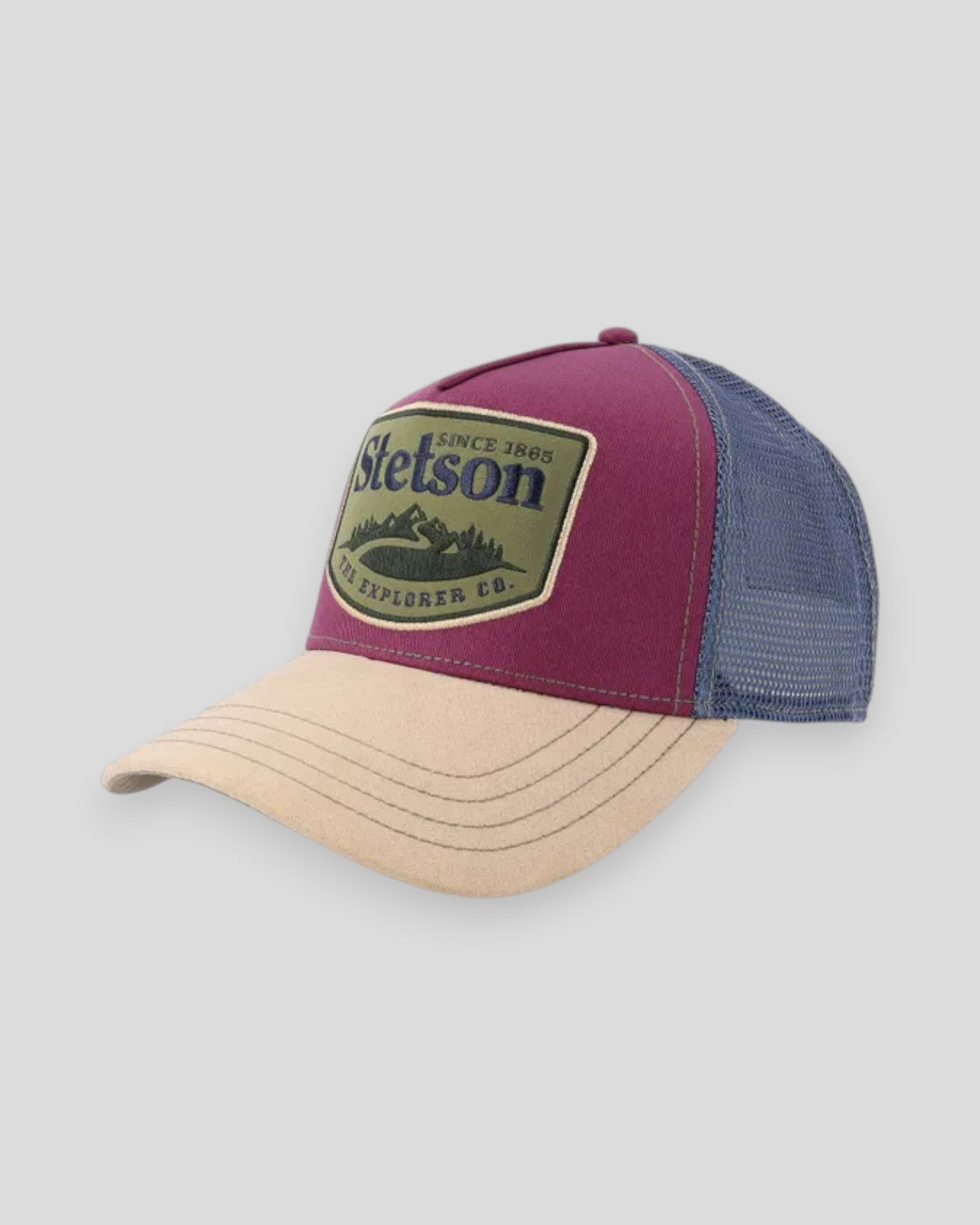 Trucker Cap Explorer Co. - Beige/Bordeaux