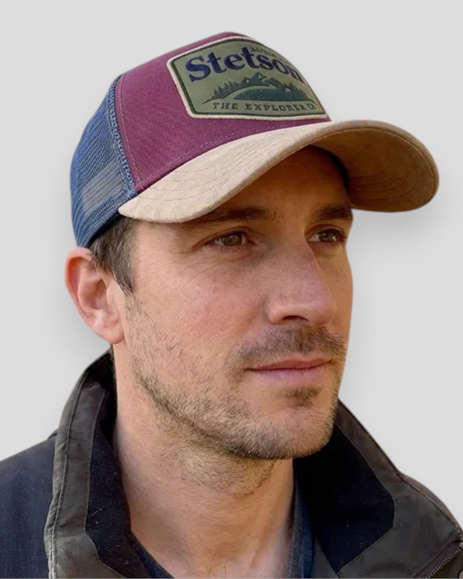 Trucker Cap Explorer Co. - Beige/Bordeaux