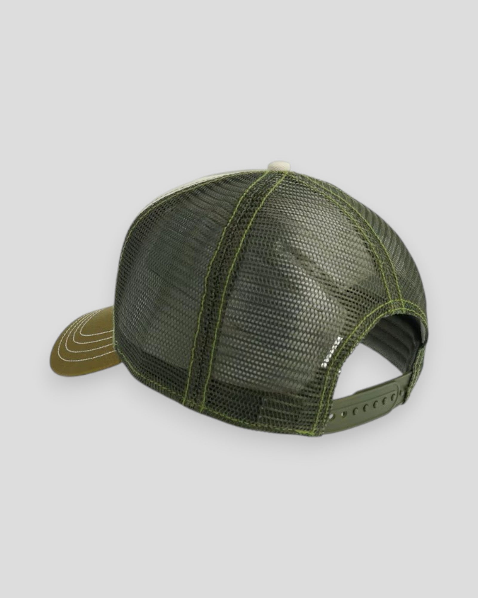 Stetson Trucker Cap Classic Race in olive color, featuring mesh back and curved brim for a casual, stylish look.