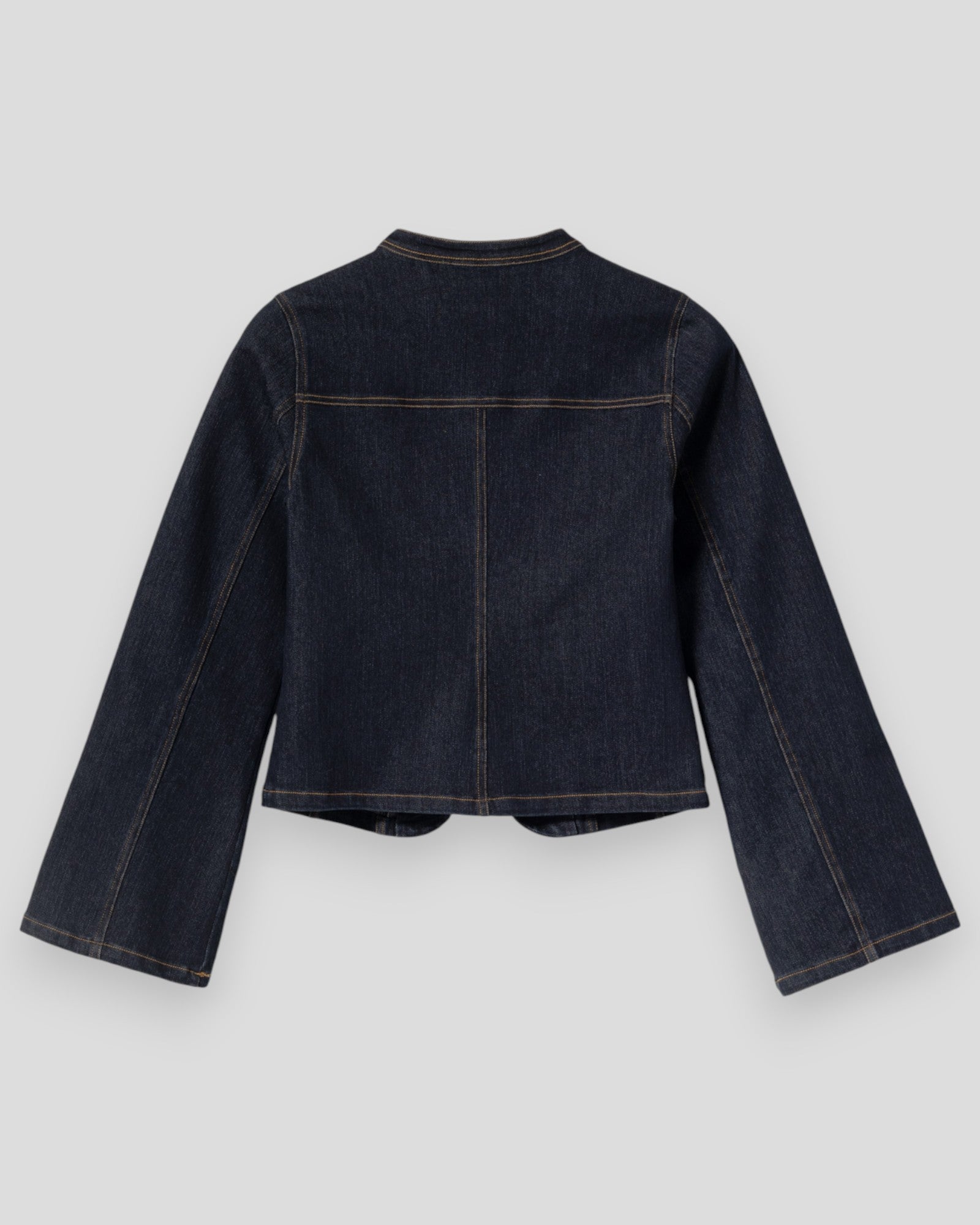 Blue unwashed N-Mazie women's jacket by Noella, showcasing the relaxed fit and casual style with visible fabric texture.