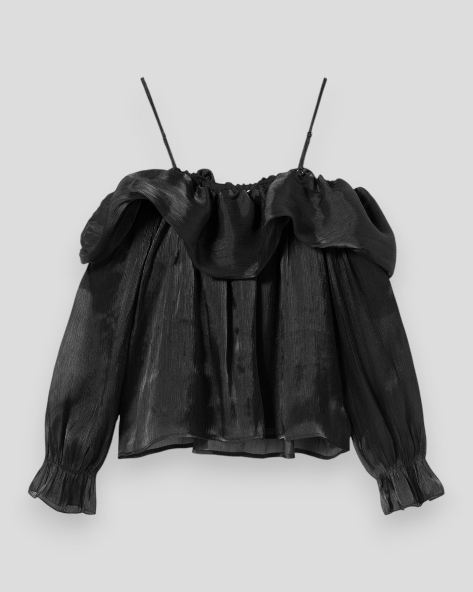 Sort N-Miya bluse til kvinder fra Noella, afslappet top med elegant design.