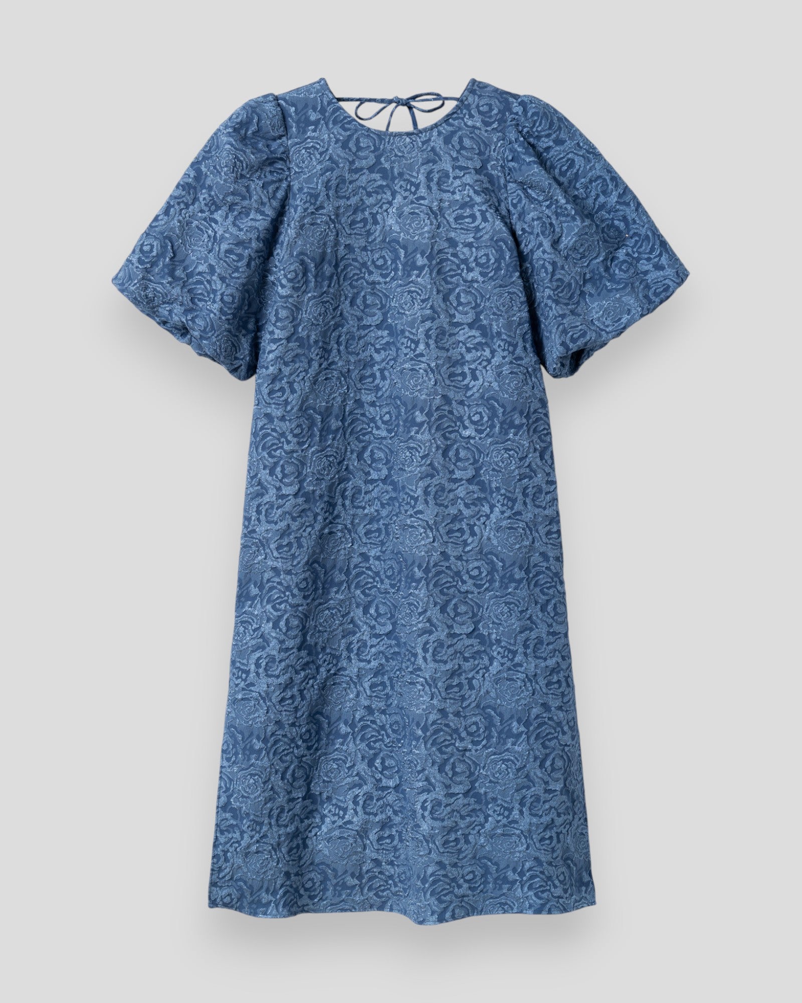 Noella N-Pastis long dress in dusty blue, featuring flowing fabric and elegant design, suitable for formal or casual occasions.