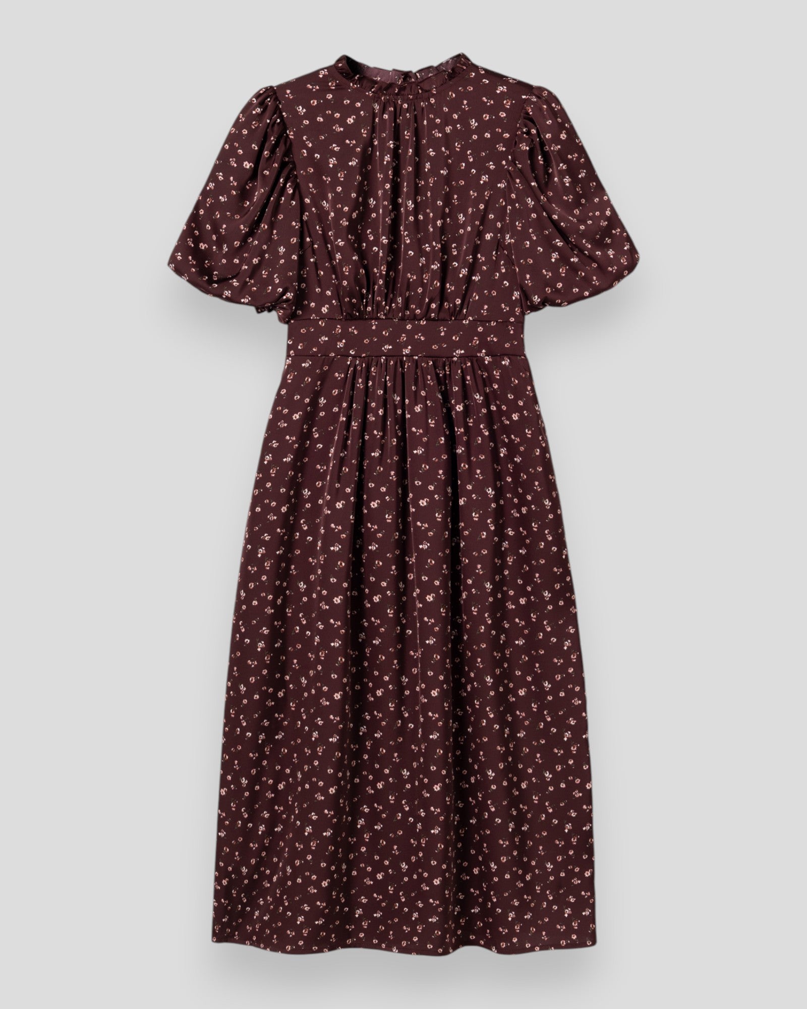 Noella N-Ruth kjole i burgundy print med blomsterdesign, let og elegant til hverdag eller fest.