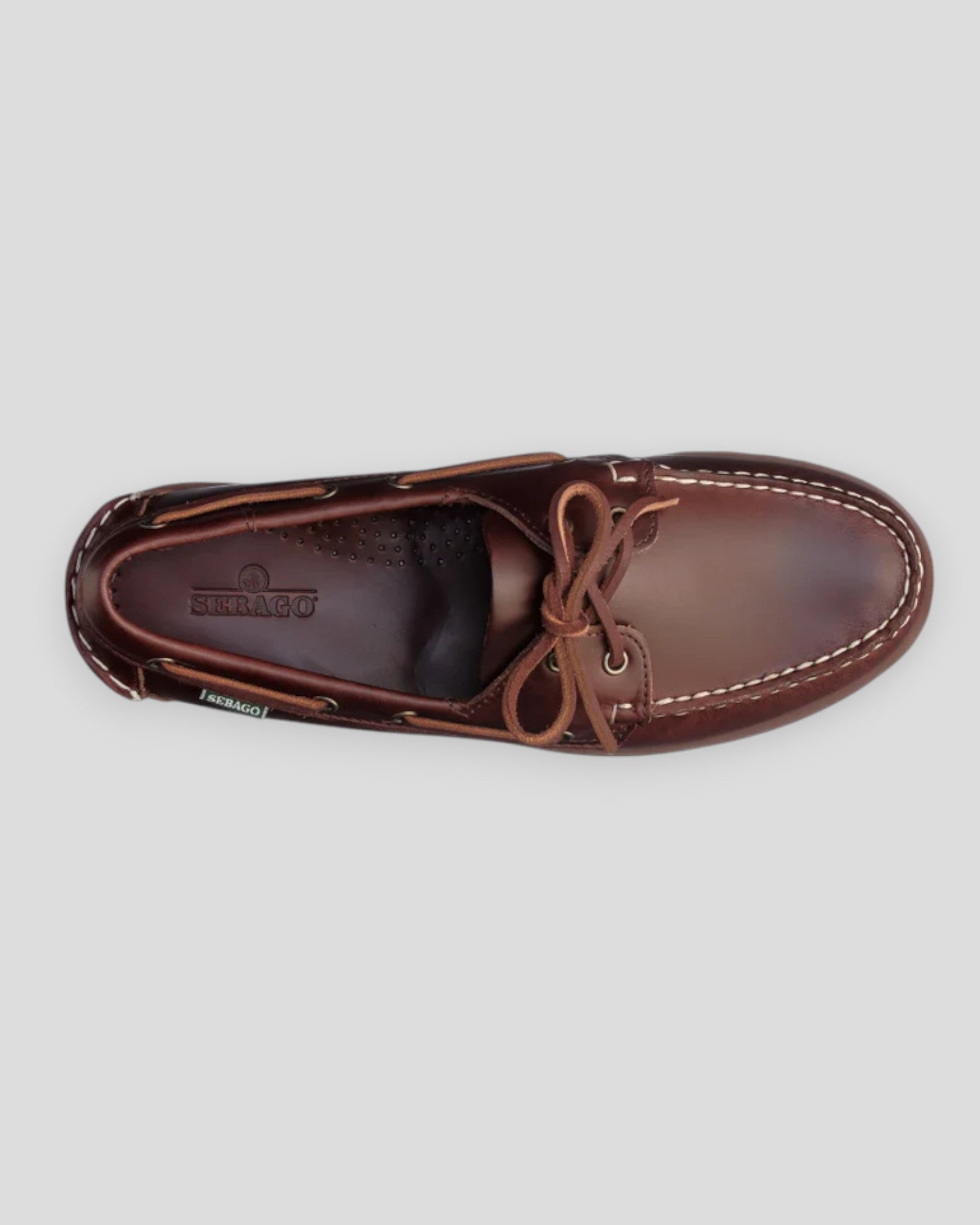 Sebago Ranger Waxy 925 brown gum leather shoe with smooth finish and classic design, featuring sturdy construction and stylish details.
