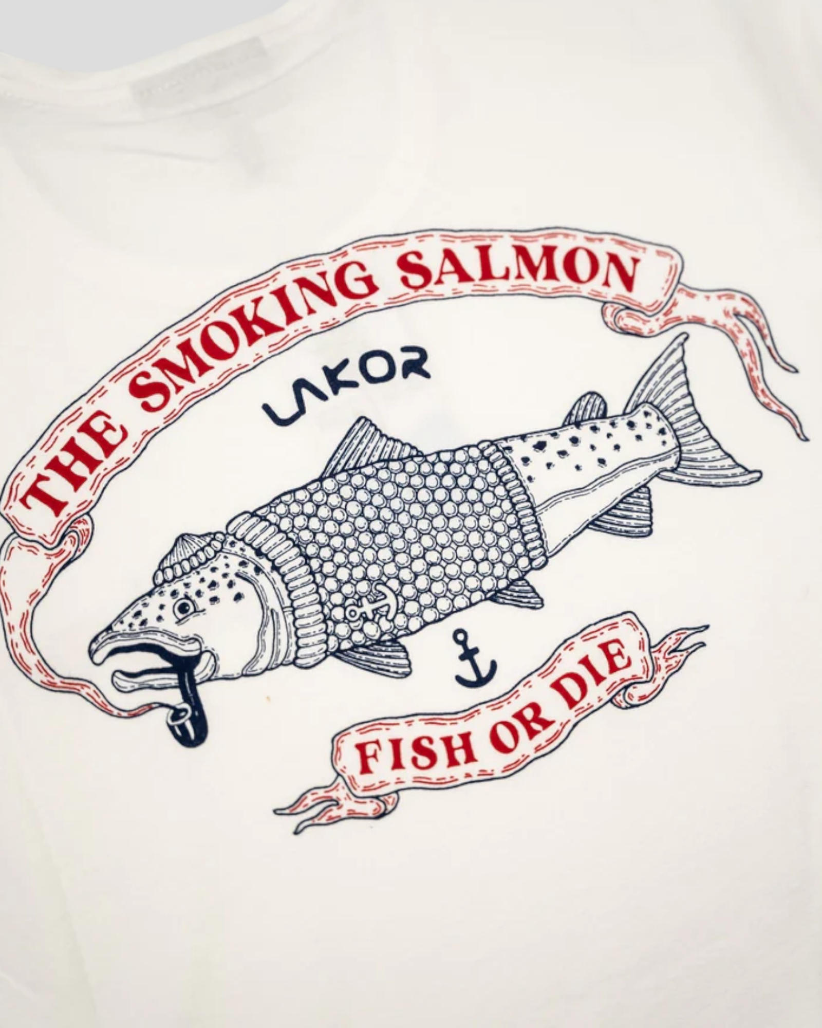 The Smoking Salmon T-Shirt - Star White