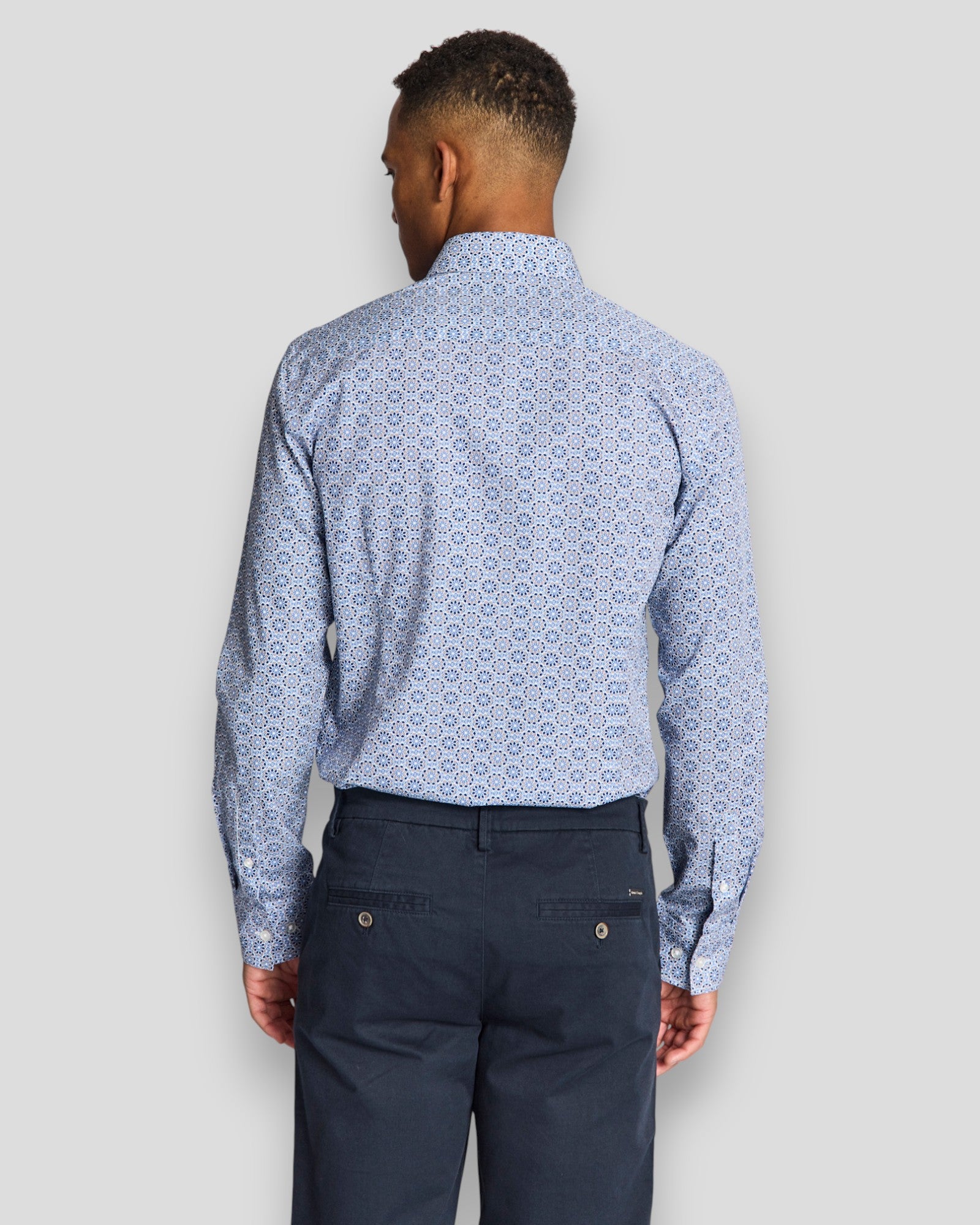 Abutovic Slim Fit Shirt - Blue
