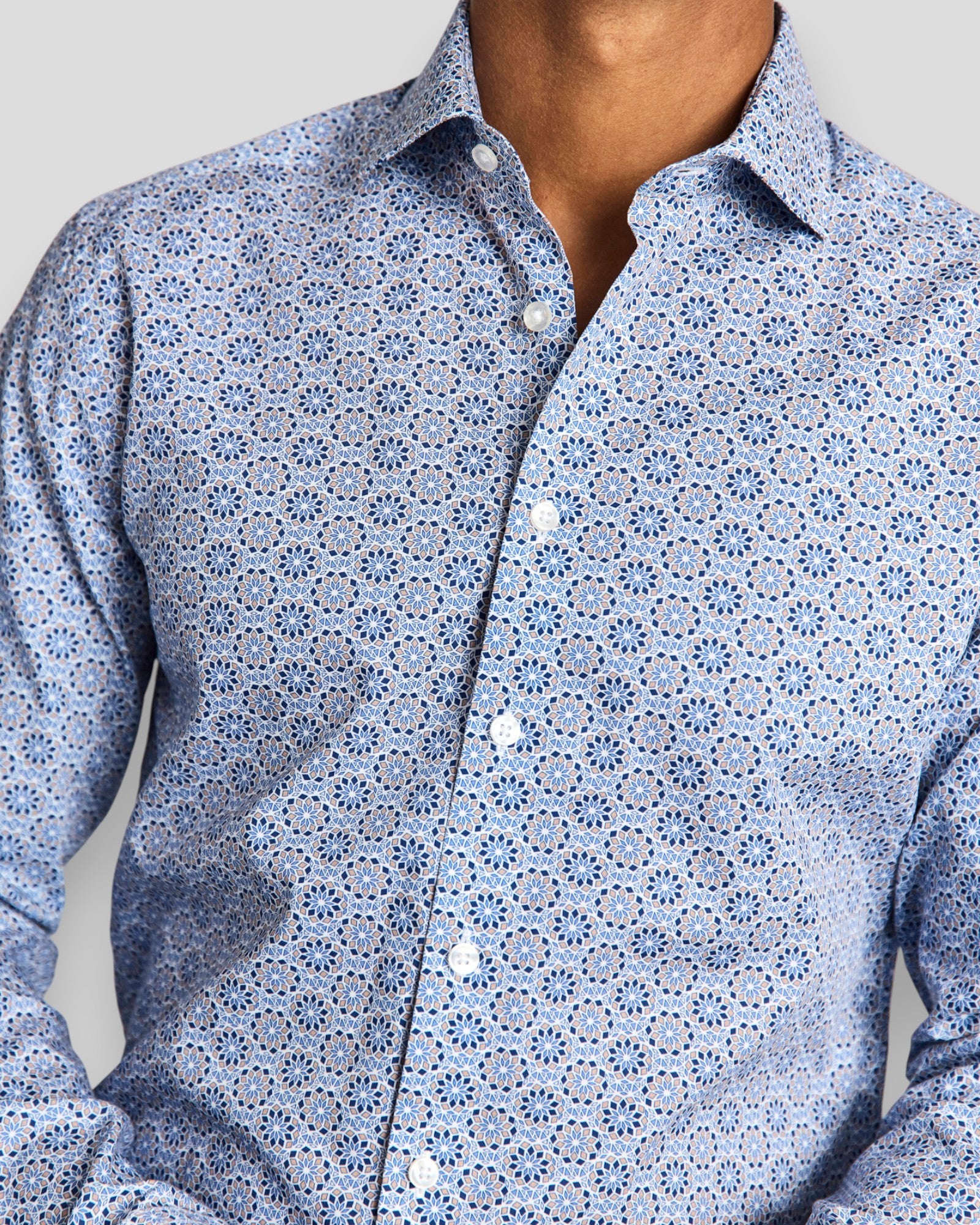 Abutovic Slim Fit Shirt - Blue