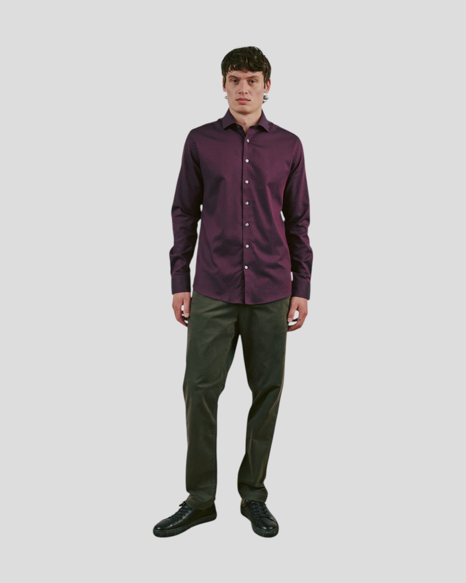 Callesen Modern Fit Shirt - Bordeaux