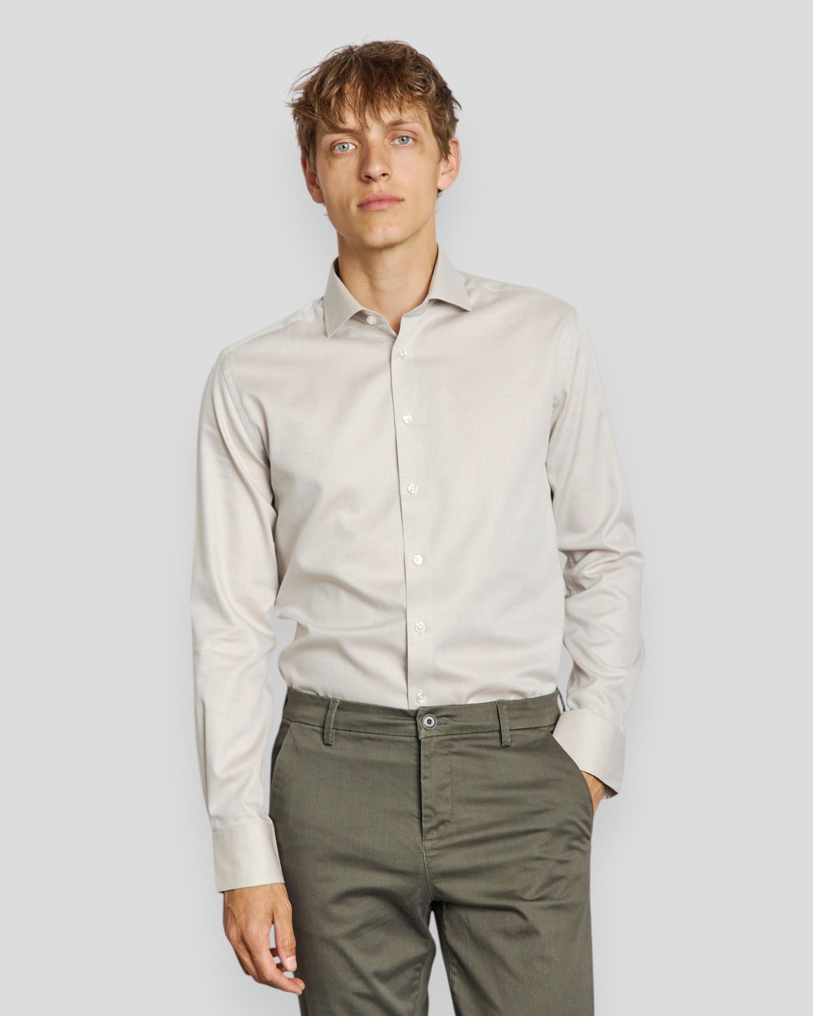 Corbin Modern Fit Shirt - Sand