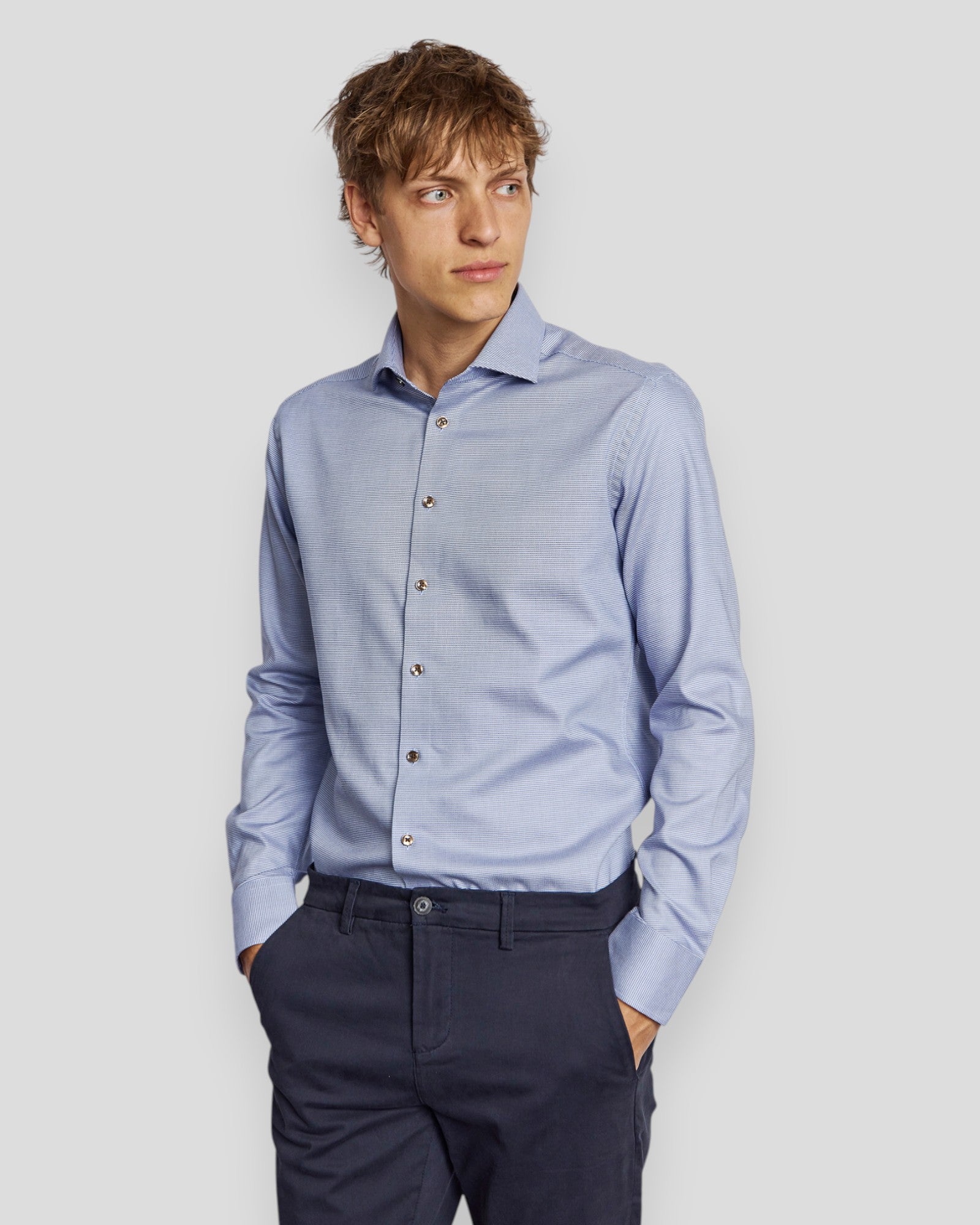 Corey Modern Fit Shirt - Dark Blue