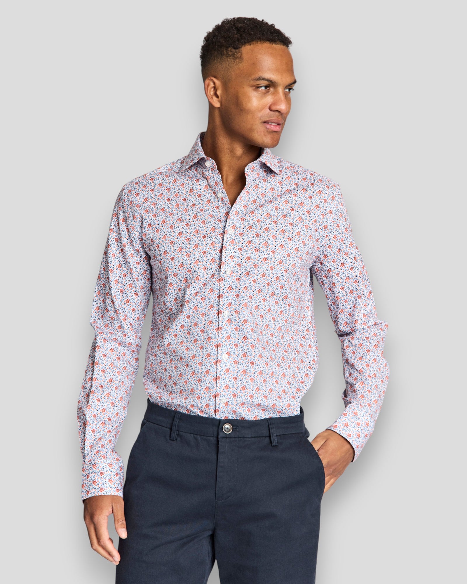 Jallouz Modern Fit Shirt - Orange