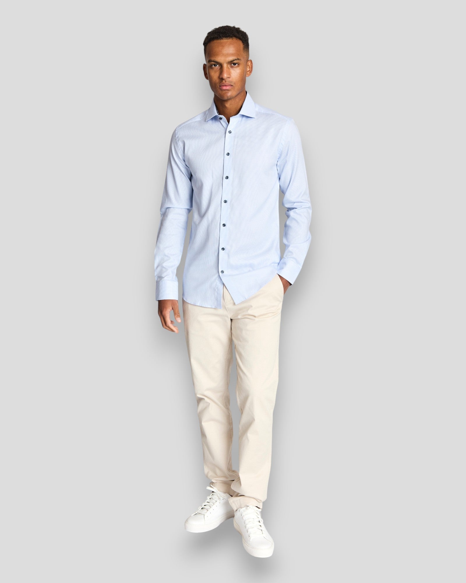 Langergren Modern Fit Shirt - Light Blue
