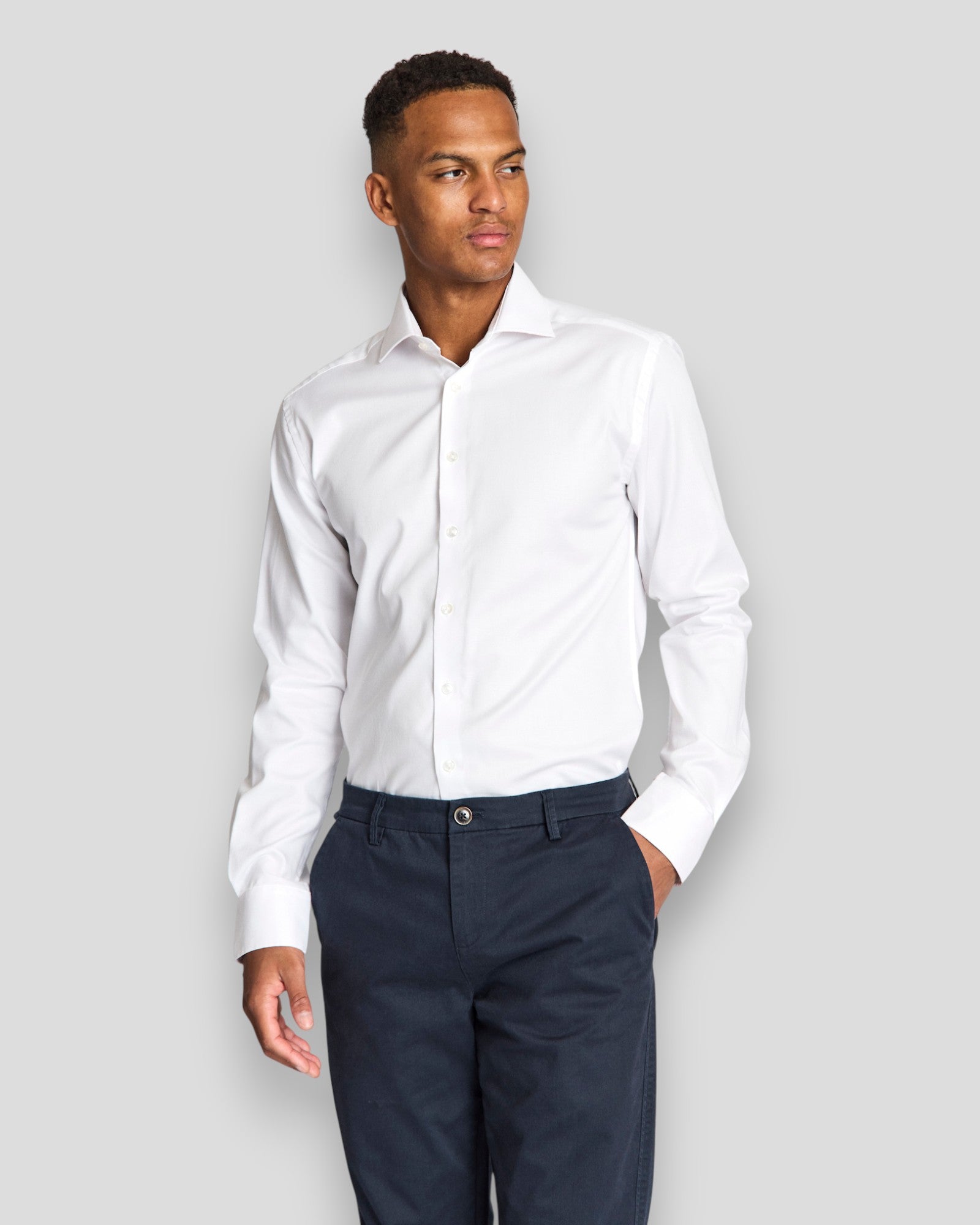 Miles Slim Fit Shirt - White