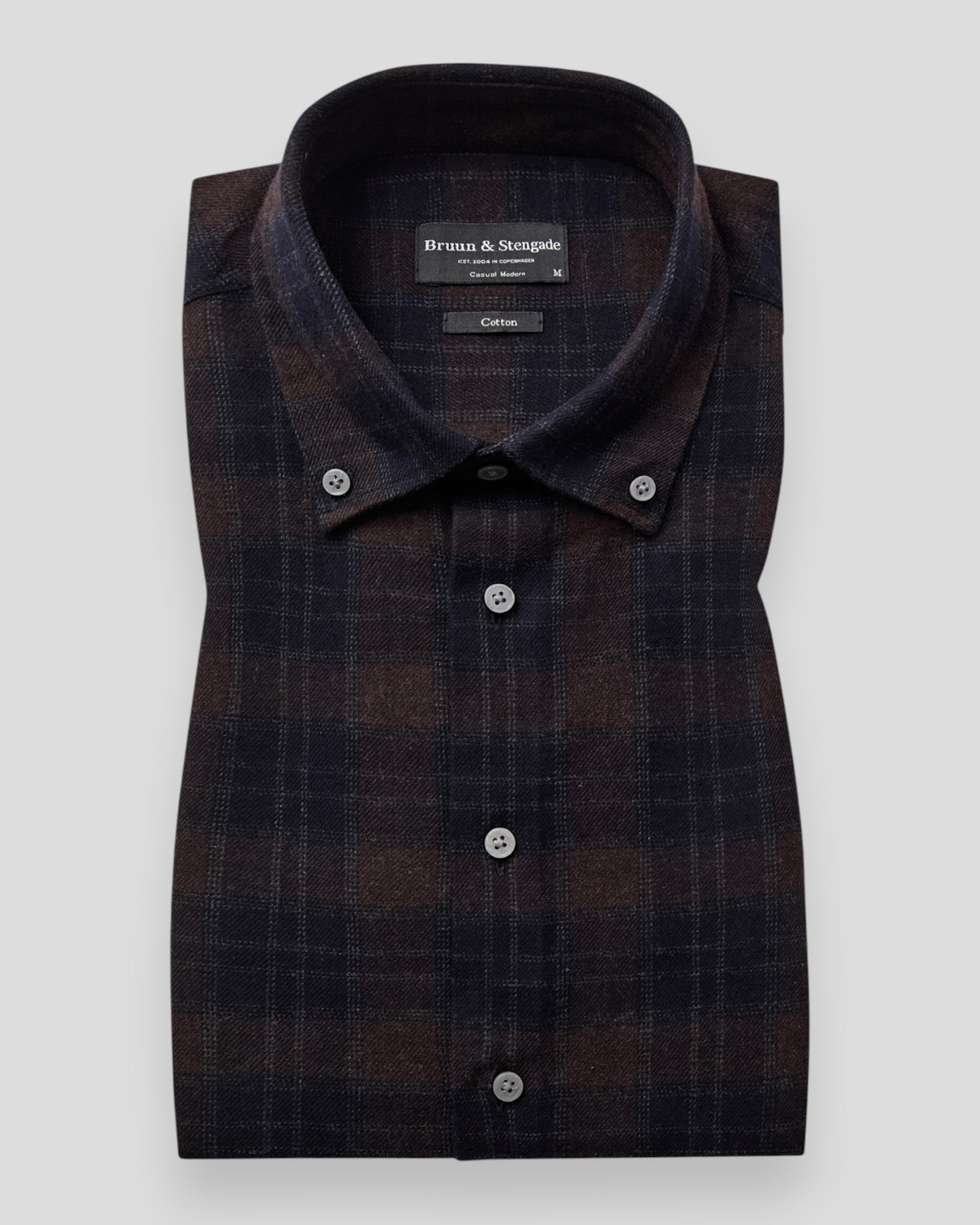 Norodom Casual Modern Fit Shirt - Brown