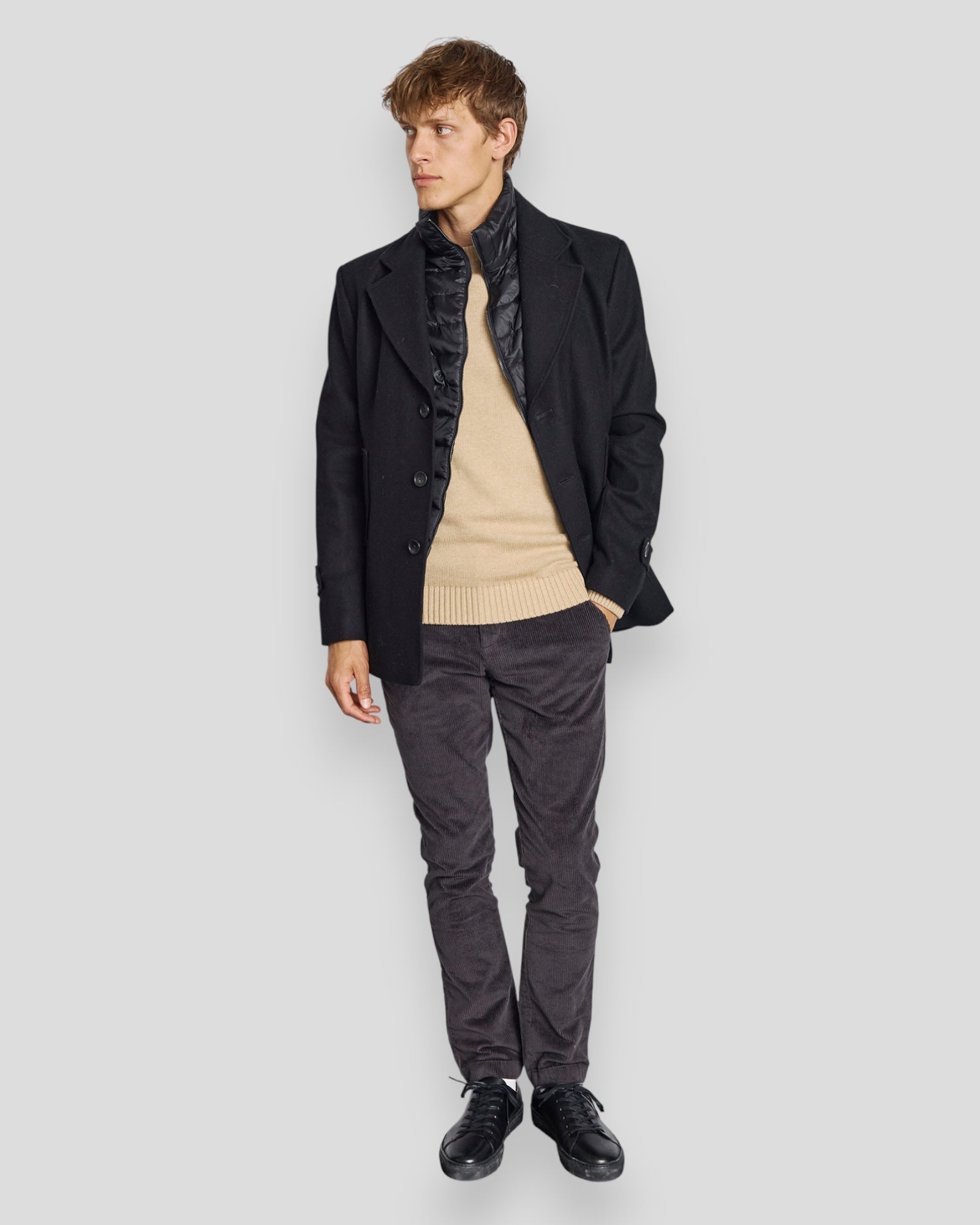 Northland Regular Fit Coat - Black