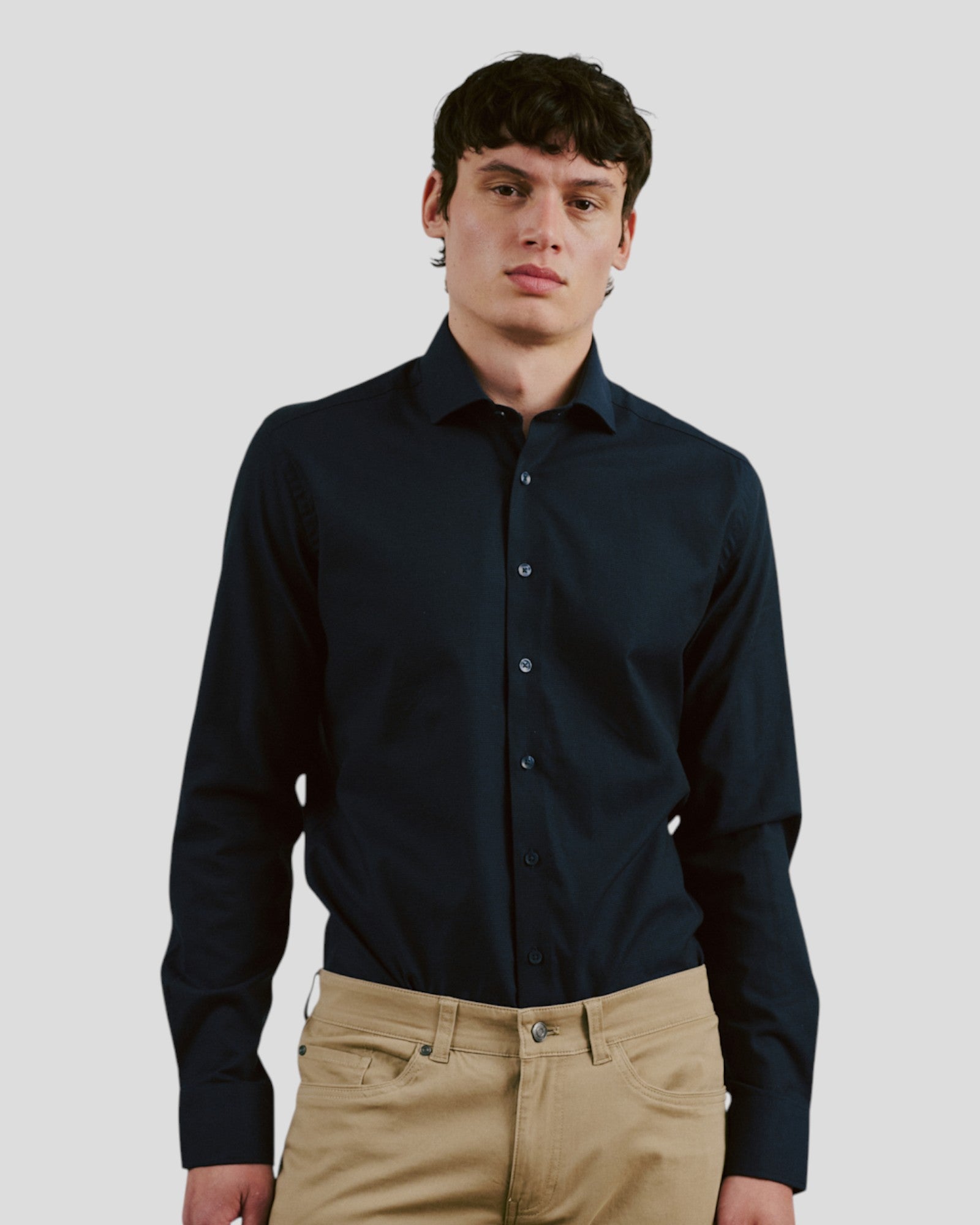 Riordan Modern Fit Shirt - Navy