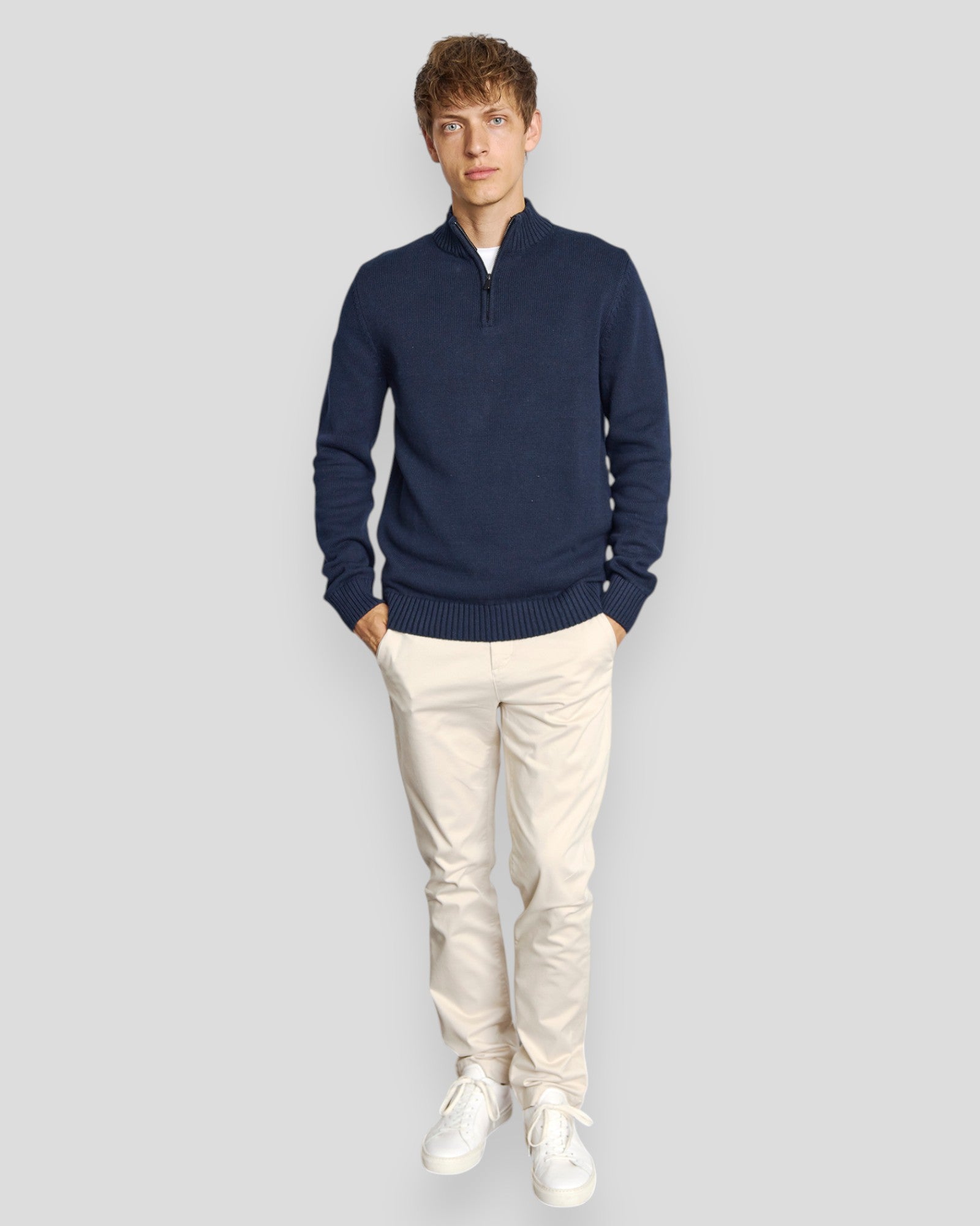 Stian Regular Fit Knitwear - Navy